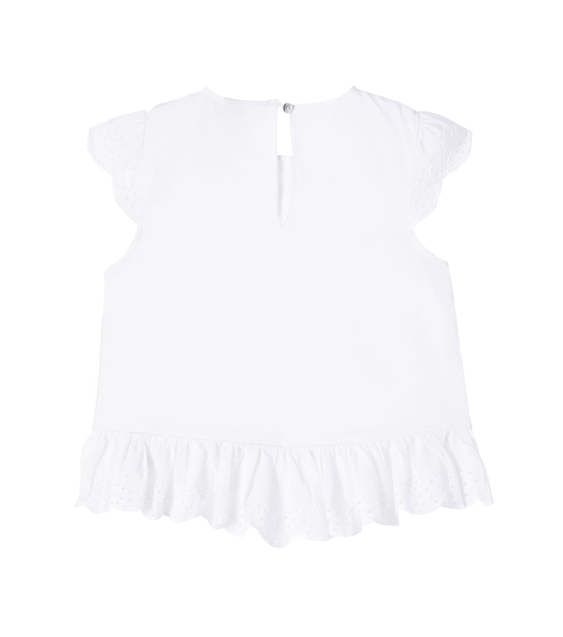 Floral ruffled cotton top | Konges Sløjd