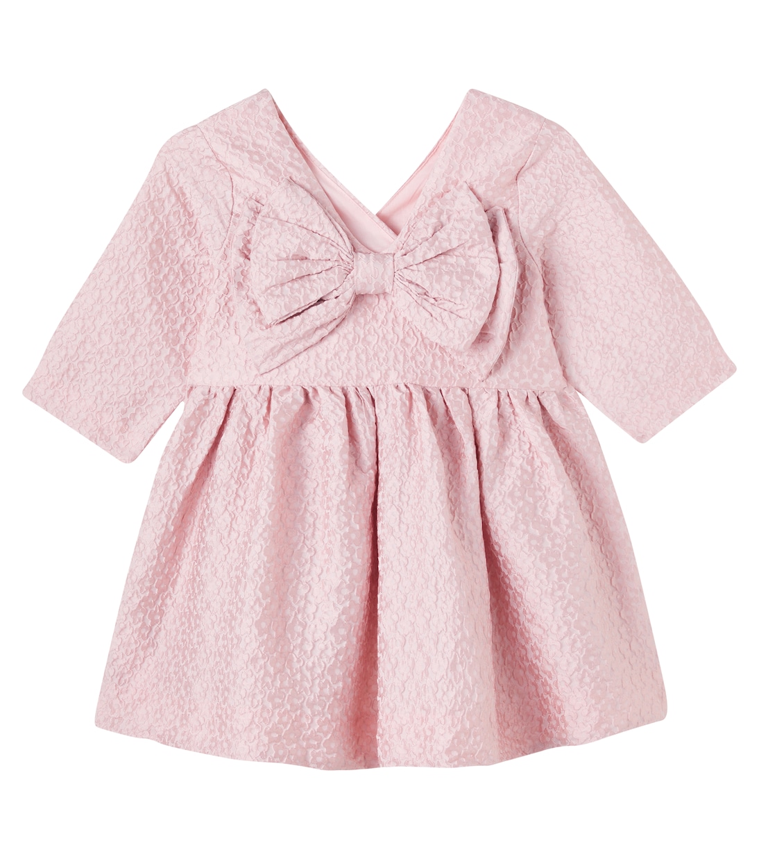 Abito in jacquard con fiocco  | Molo