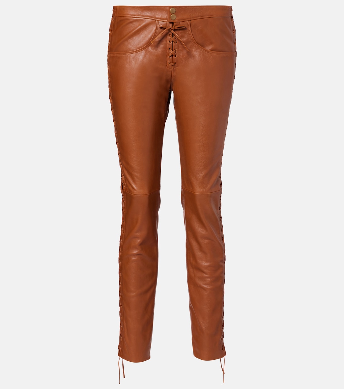 Cyerra皮革修身裤装 | Isabel Marant