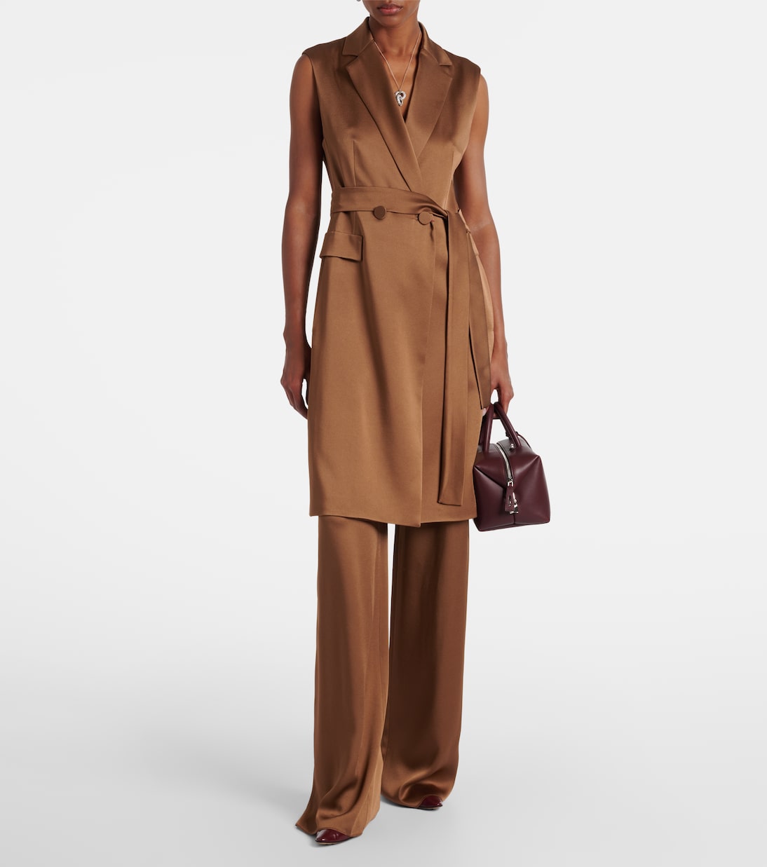 Weste Afgano aus Satin | Max Mara