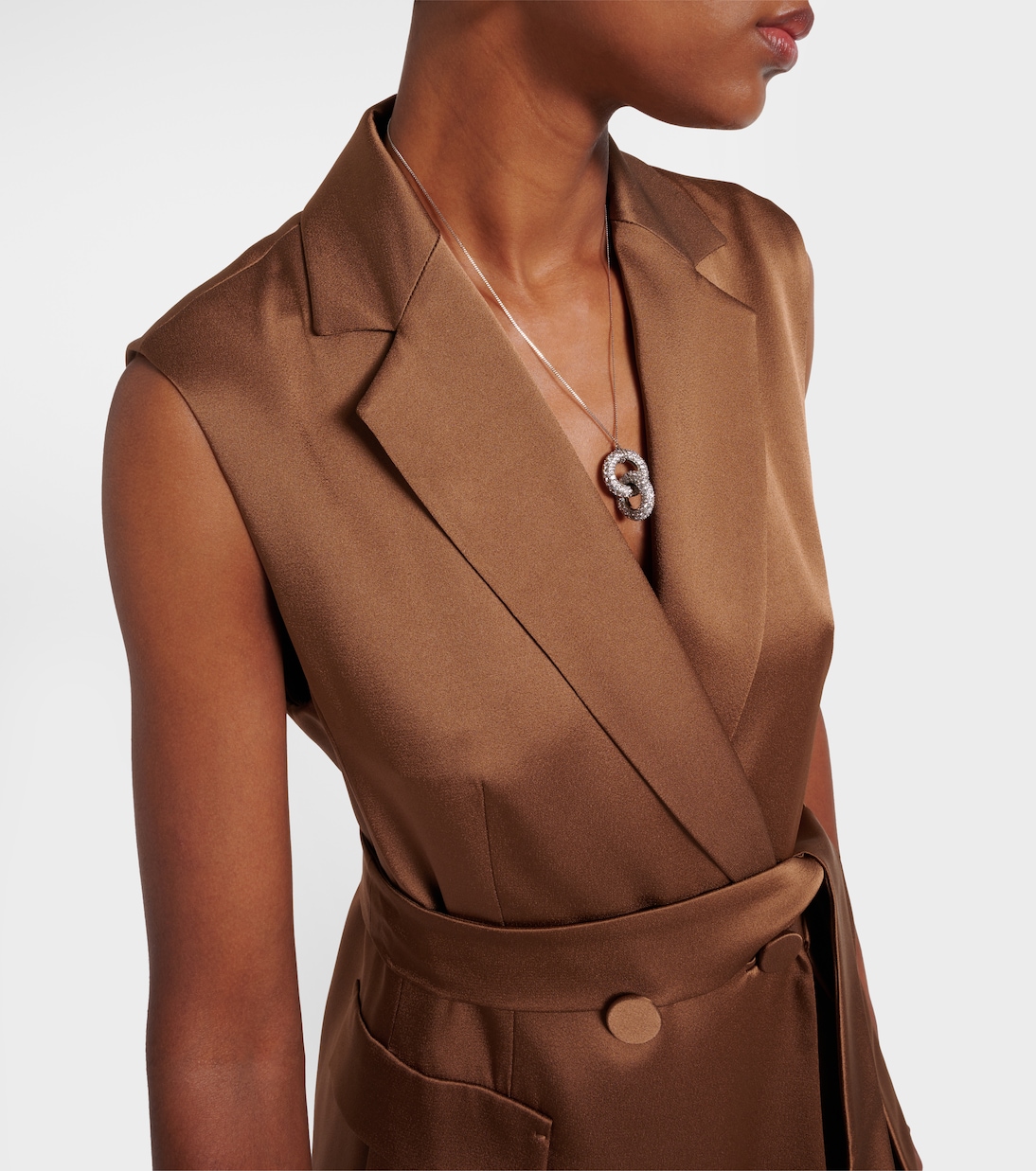 Weste Afgano aus Satin | Max Mara