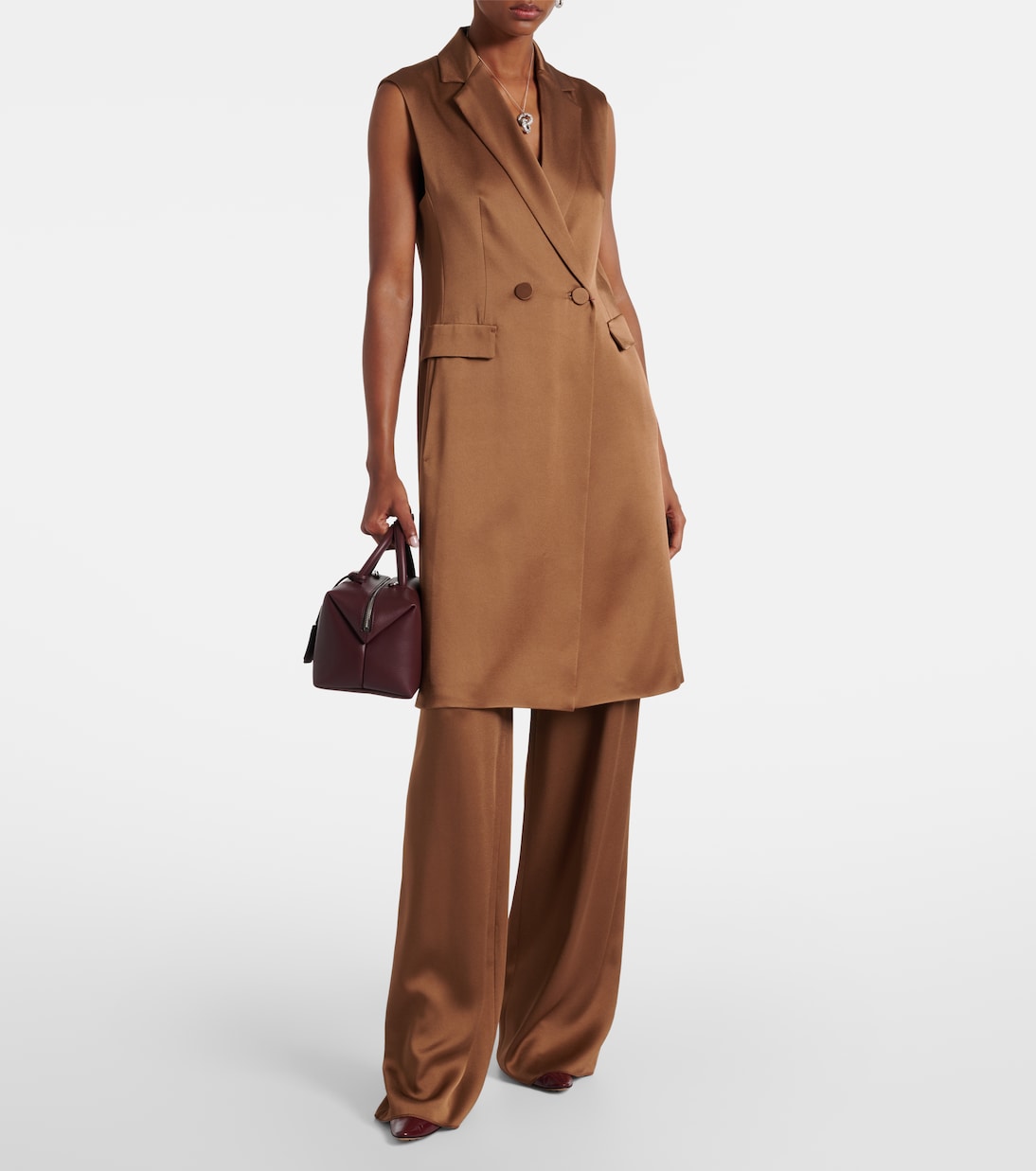 Weste Afgano aus Satin | Max Mara