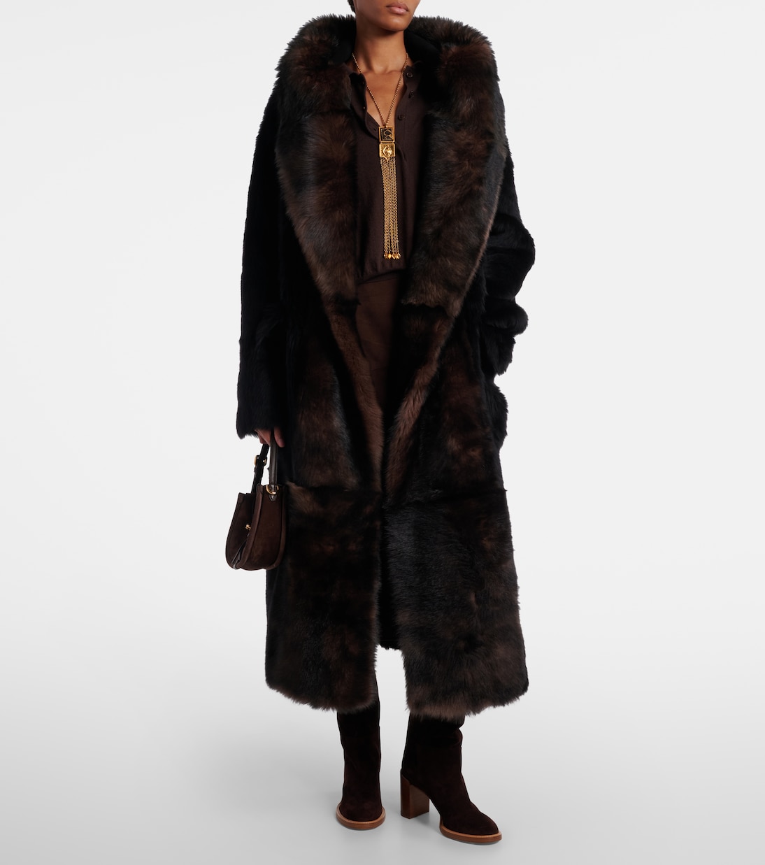 Geoff shearling wrap coat | Altuzarra