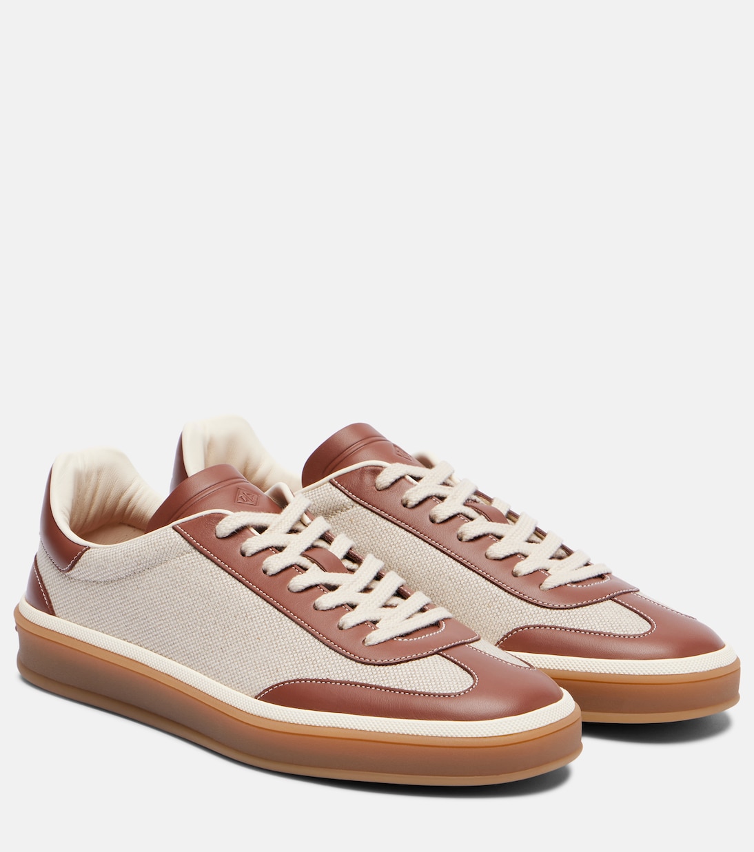 Tennis Walk leather-trimmed sneakers | Loro Piana