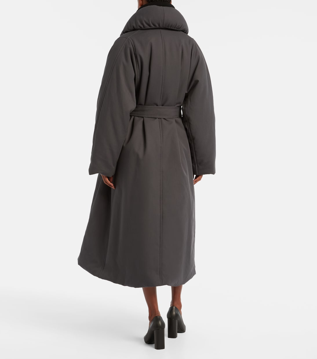 Padded technical cotton wrap coat | Alaïa