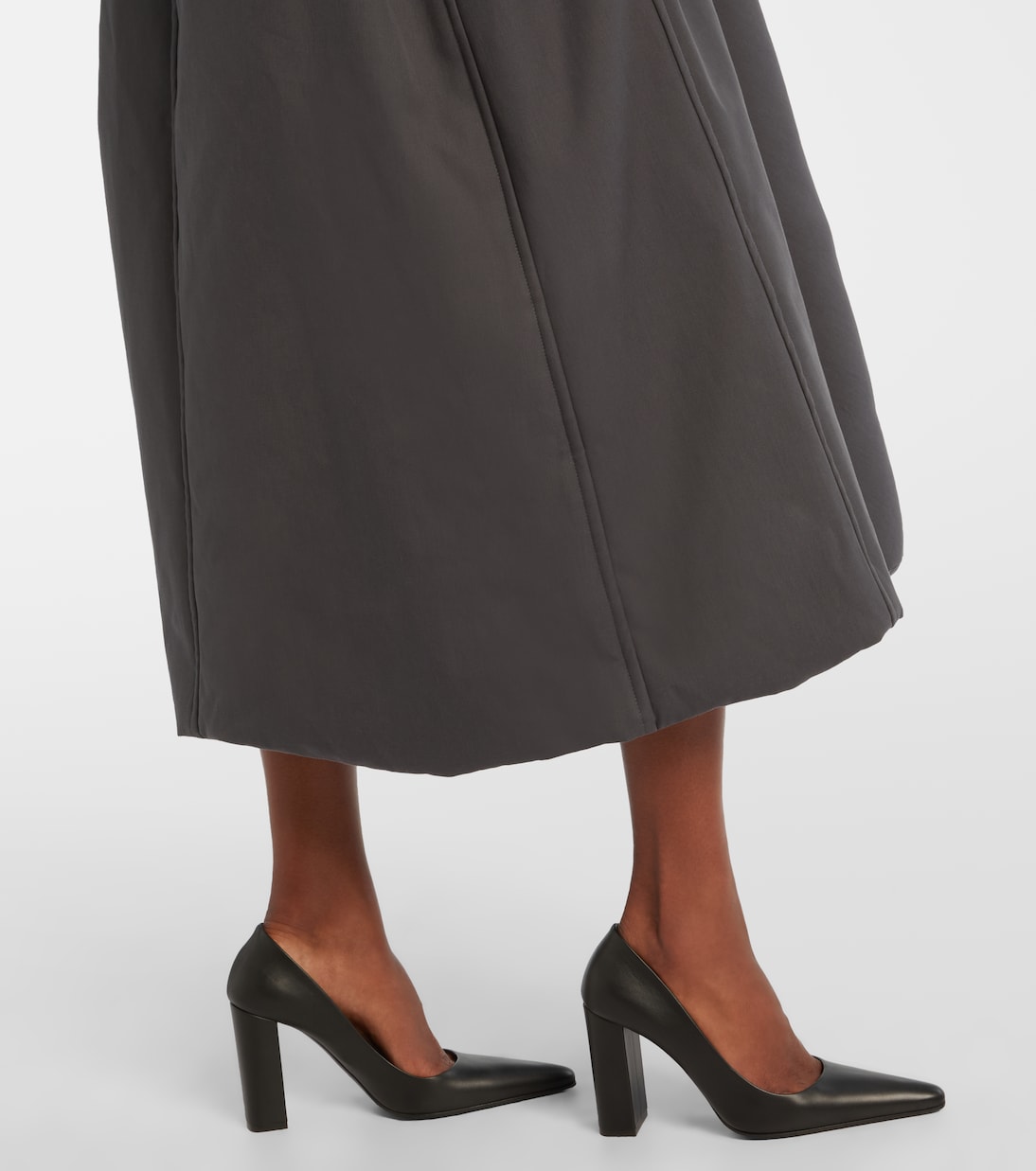 Padded technical cotton wrap coat | Alaïa