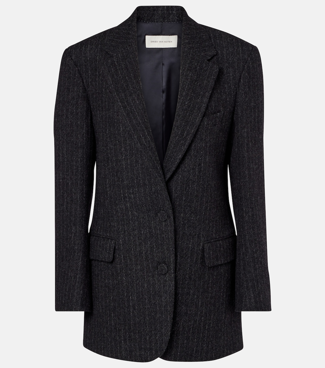 Blazer rayé en laine | Dries Van Noten