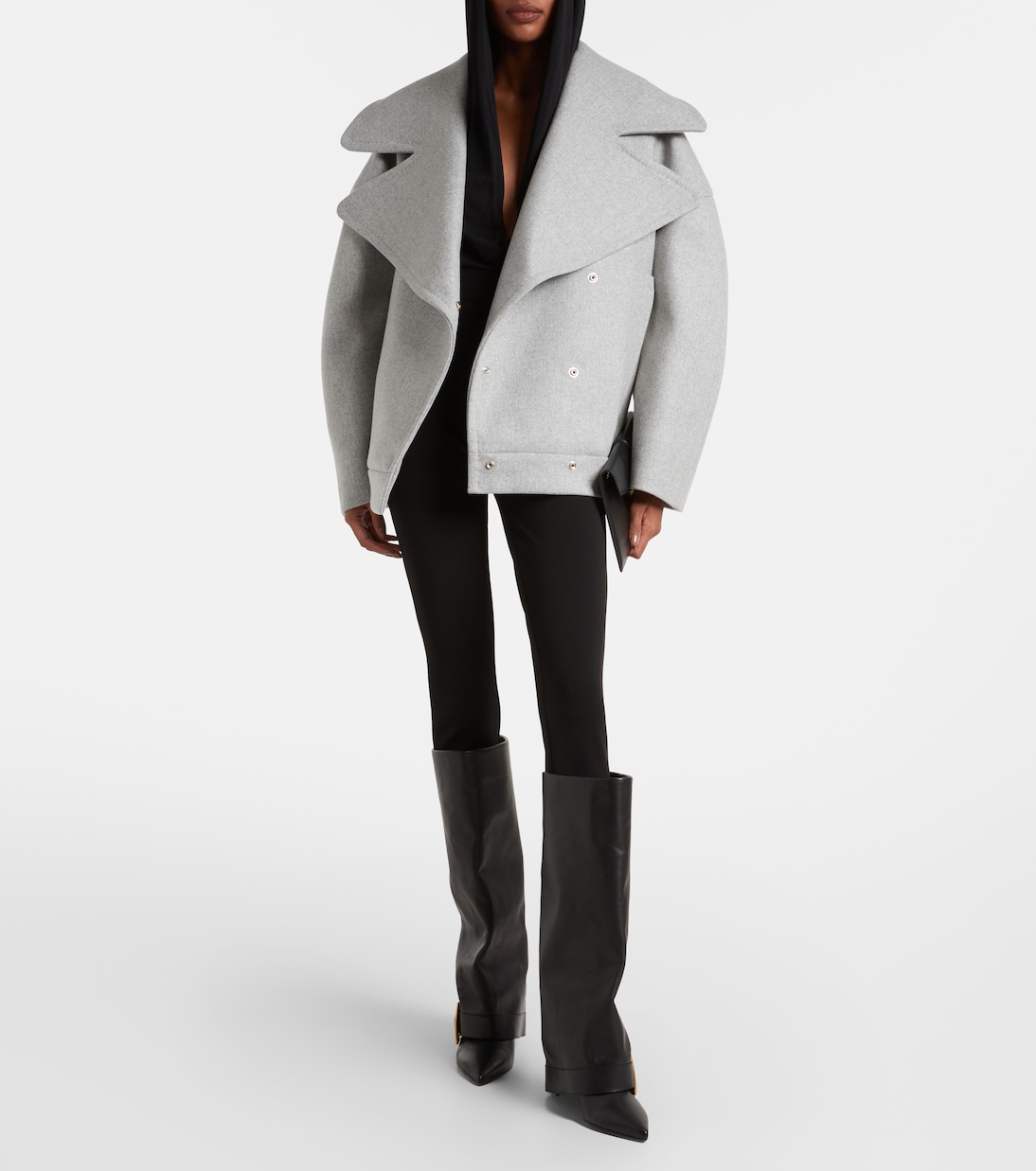 Hooded jersey bodysuit | Balmain