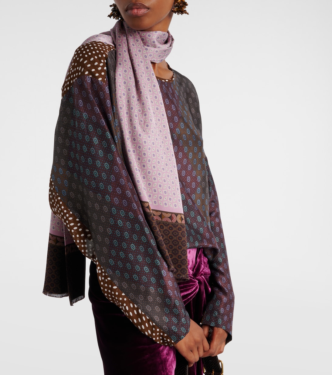 شال بطبعات | Dries Van Noten