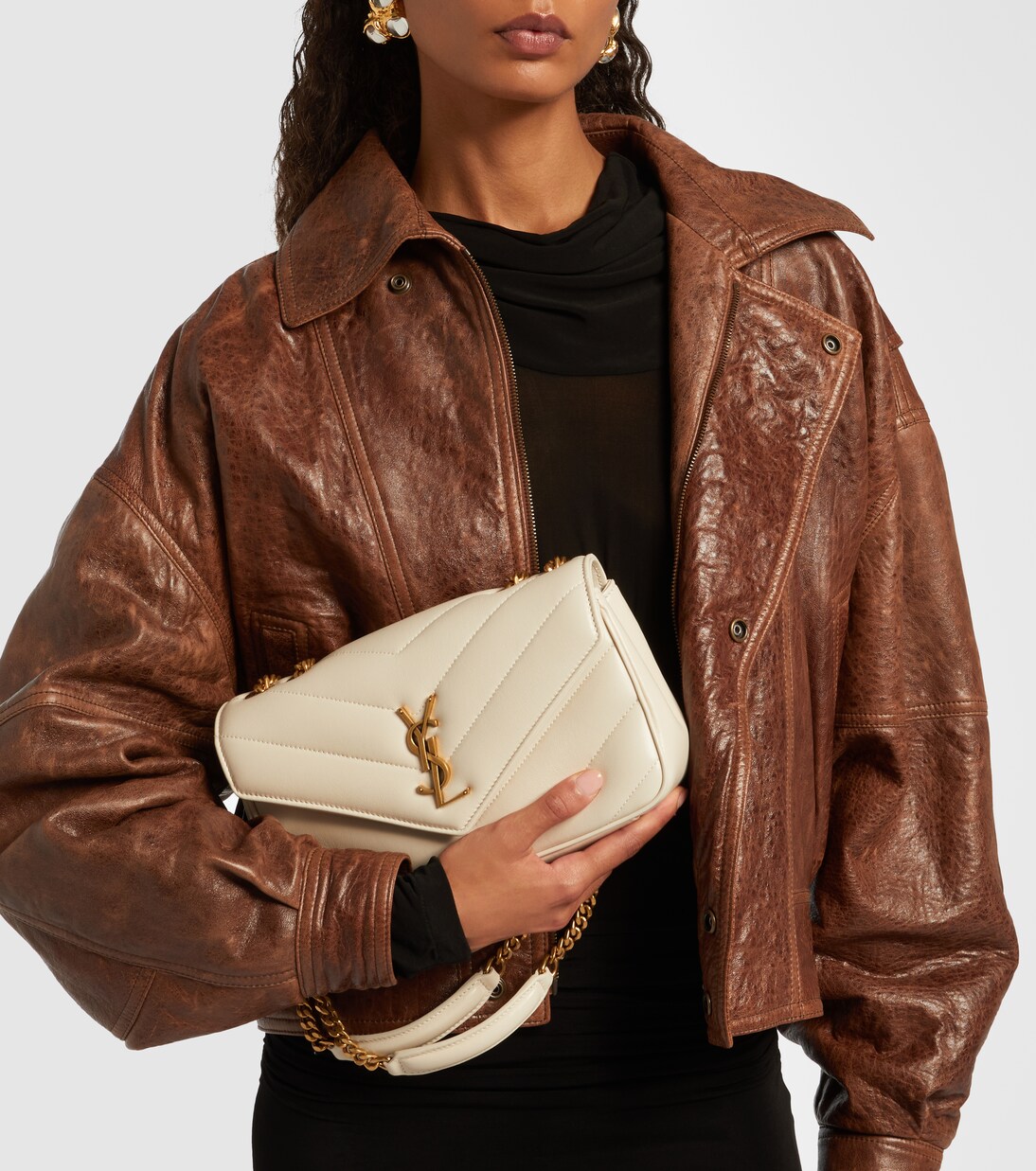 Lou Lou Small leather shoulder bag | Saint Laurent