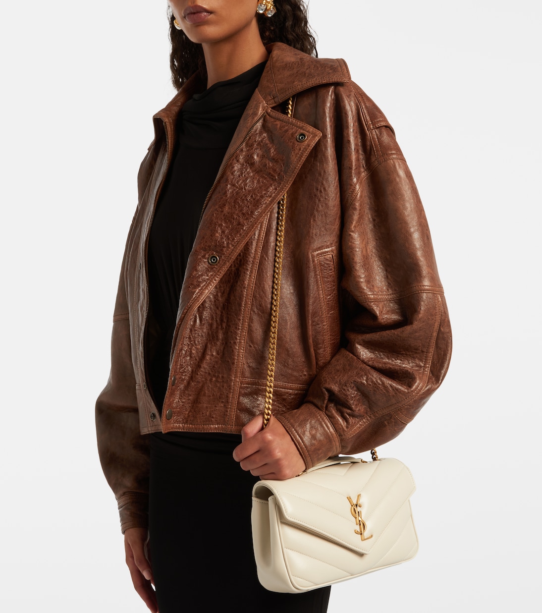 Lou Lou Small leather shoulder bag | Saint Laurent