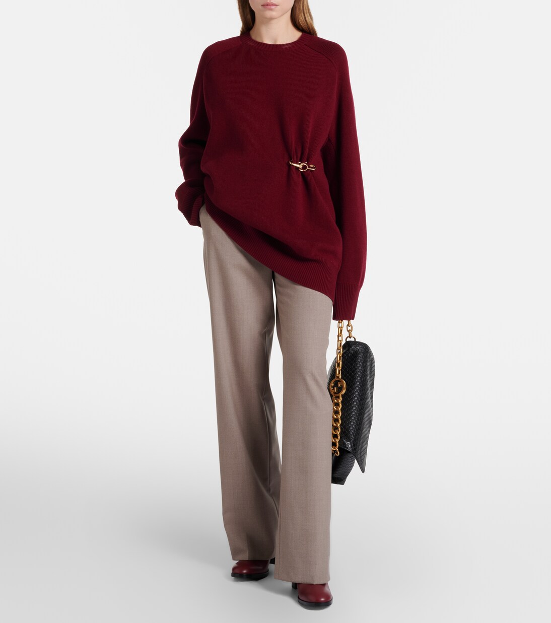 Gathered wool and cashmere sweater | Gucci