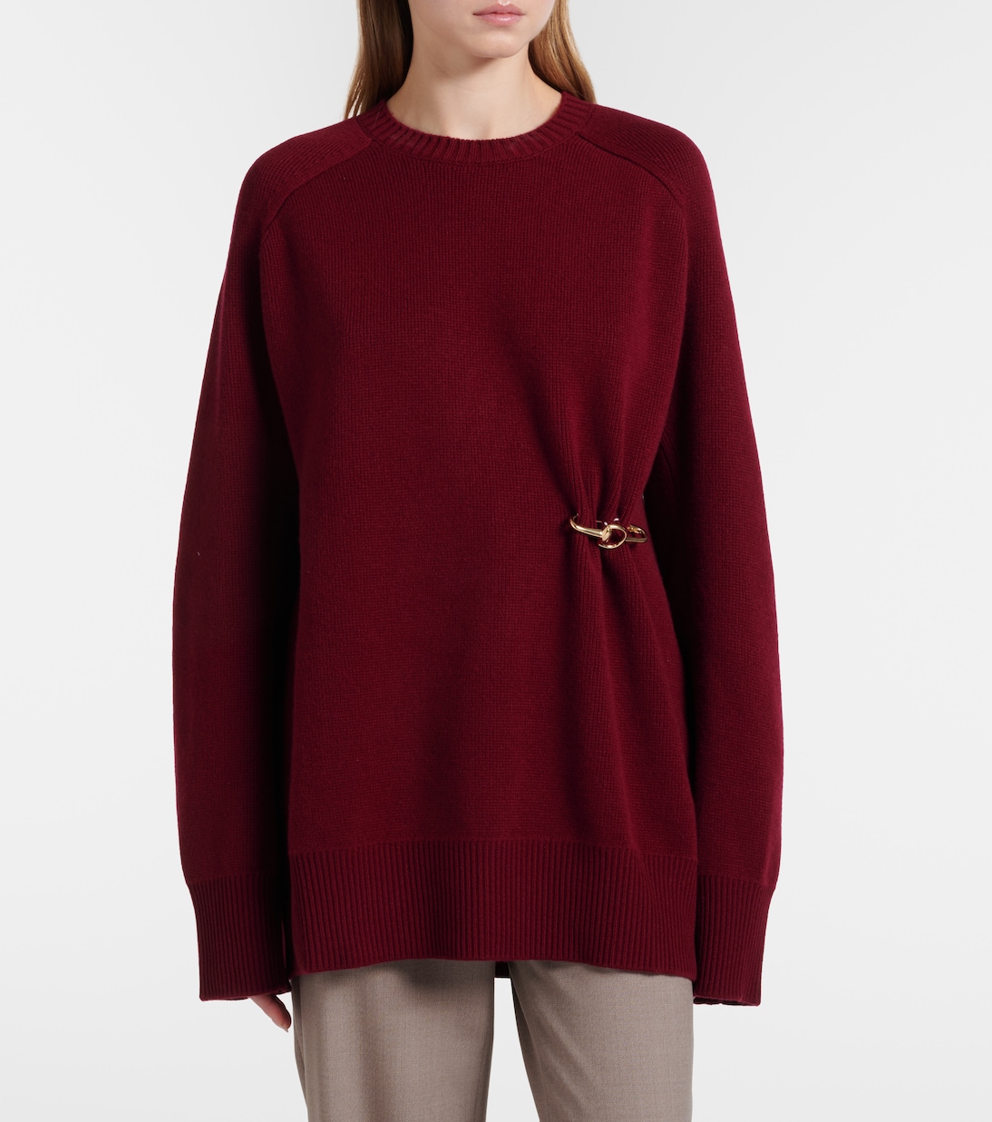 Gathered wool and cashmere sweater | Gucci