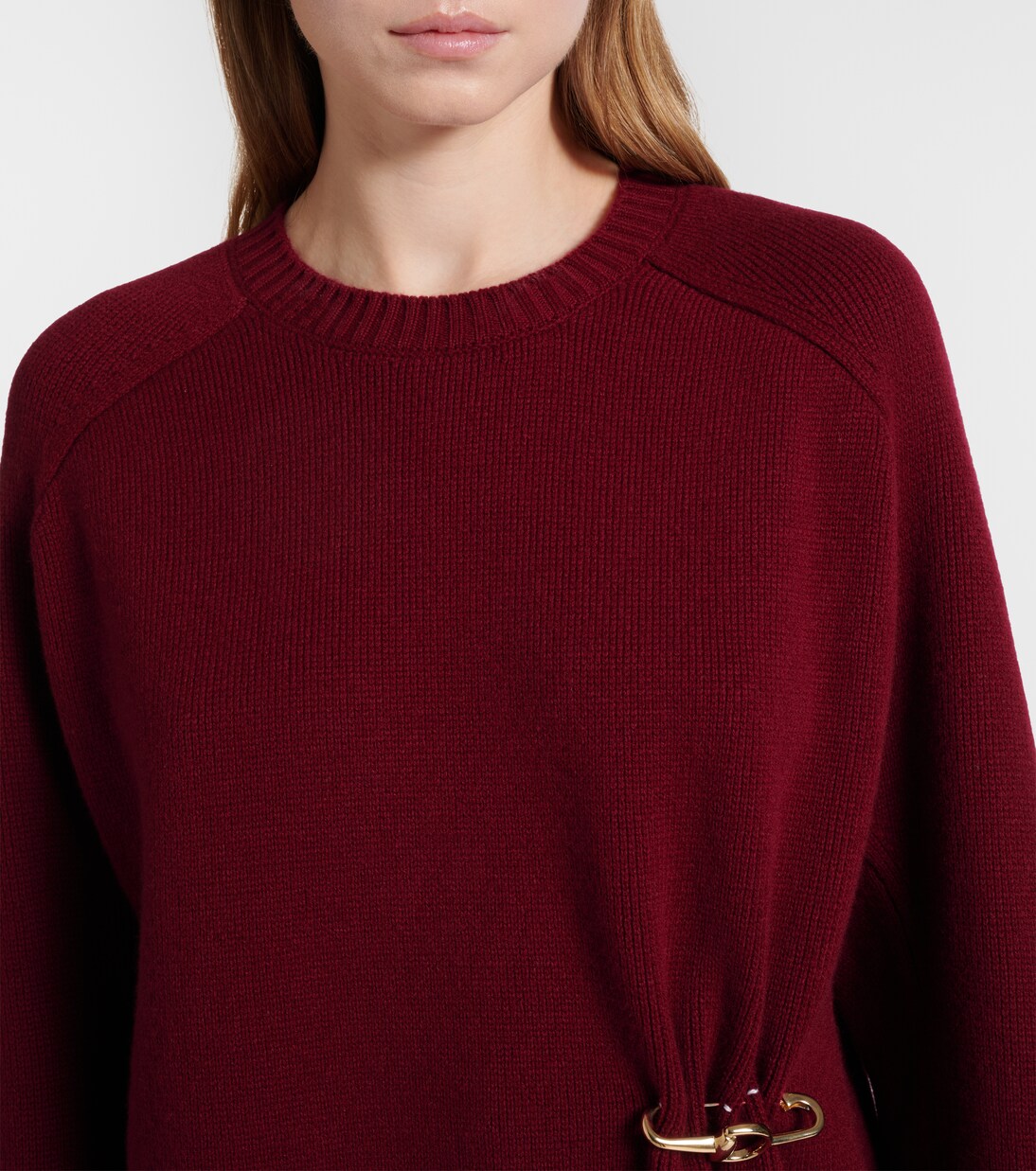 Gathered wool and cashmere sweater | Gucci