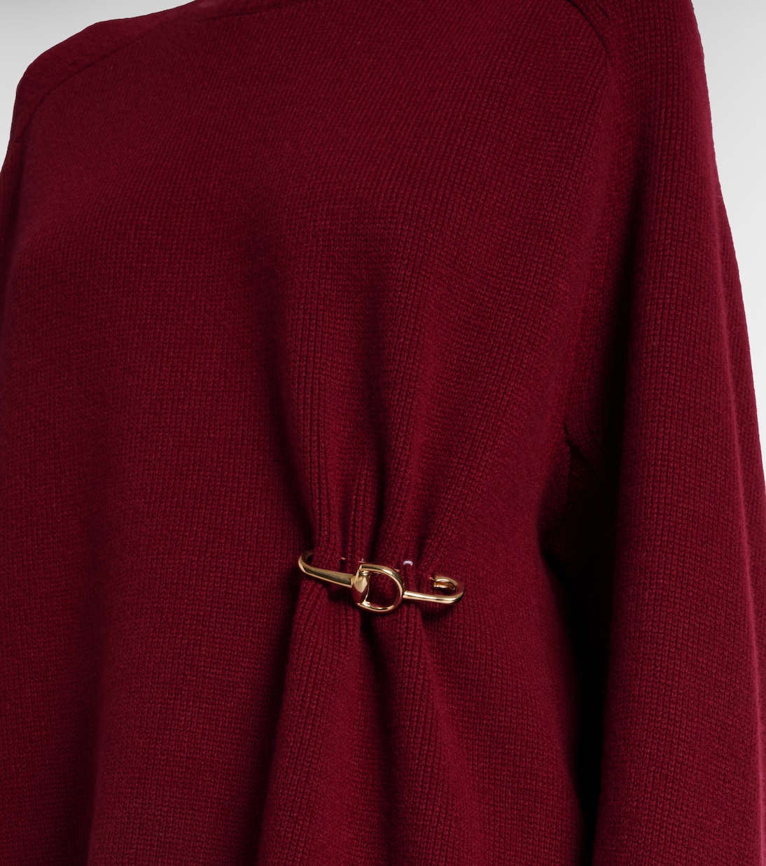 Gathered wool and cashmere sweater | Gucci