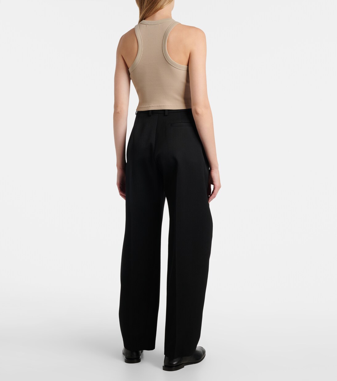 Logo cropped cotton jersey tank top | Givenchy