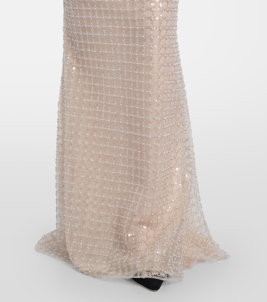 Embellished silk-blend bustier gown | Elie Saab