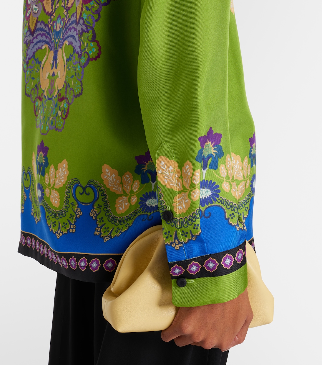 Chemise Boy imprimée en soie | La DoubleJ