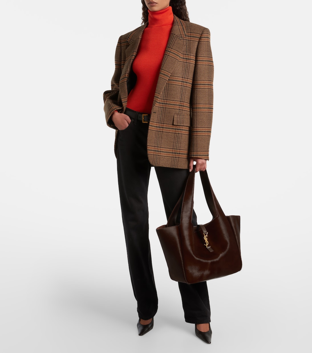 Bolso Le 5 à 7 Bea de pelo de becerro | Saint Laurent