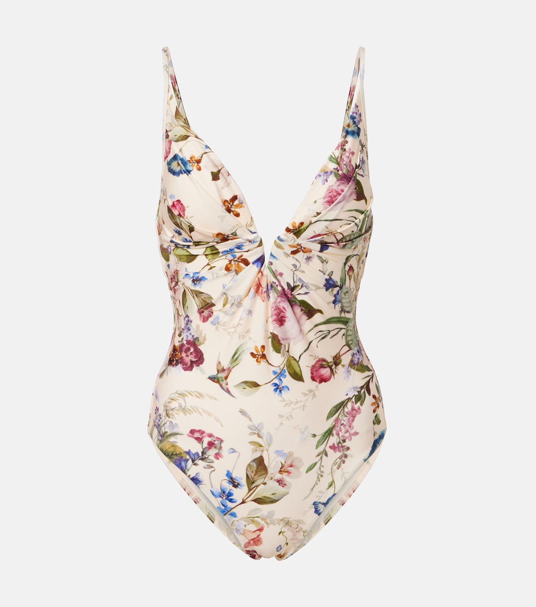 Patience floral gathered swimsuit | Zimmermann
