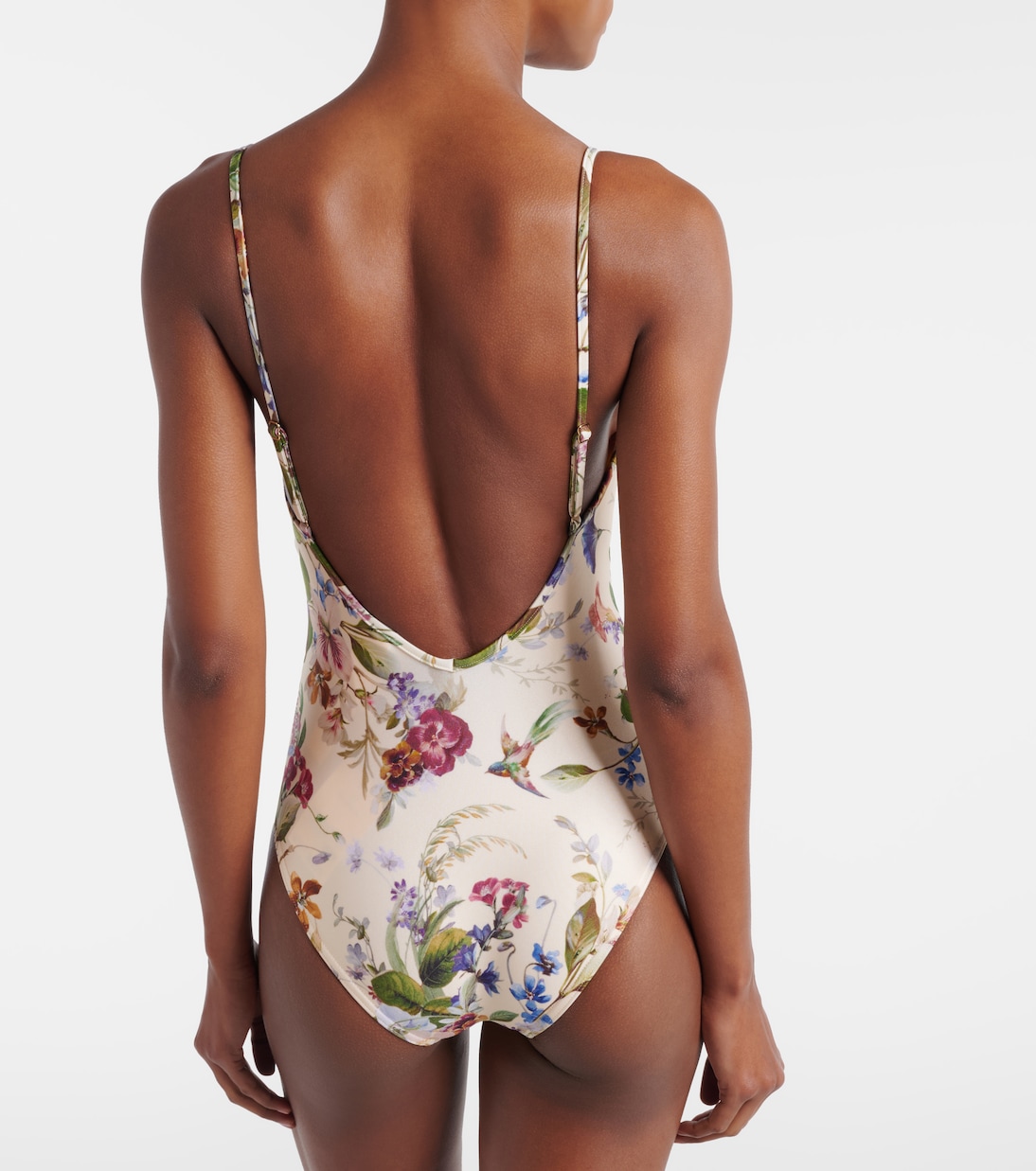 Patience floral gathered swimsuit | Zimmermann