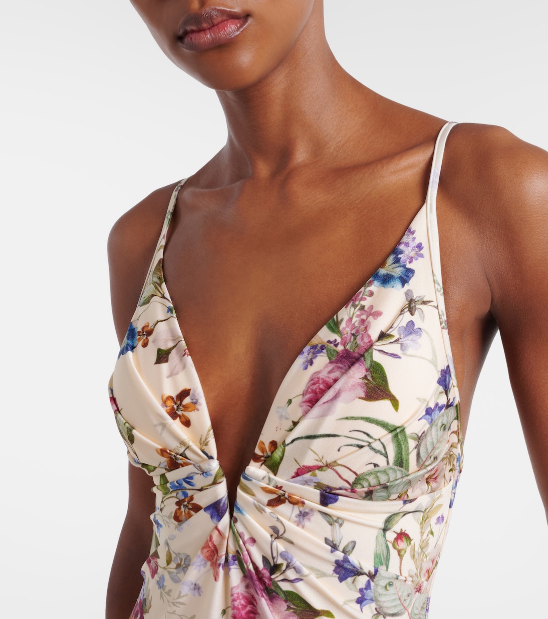 Patience floral gathered swimsuit | Zimmermann