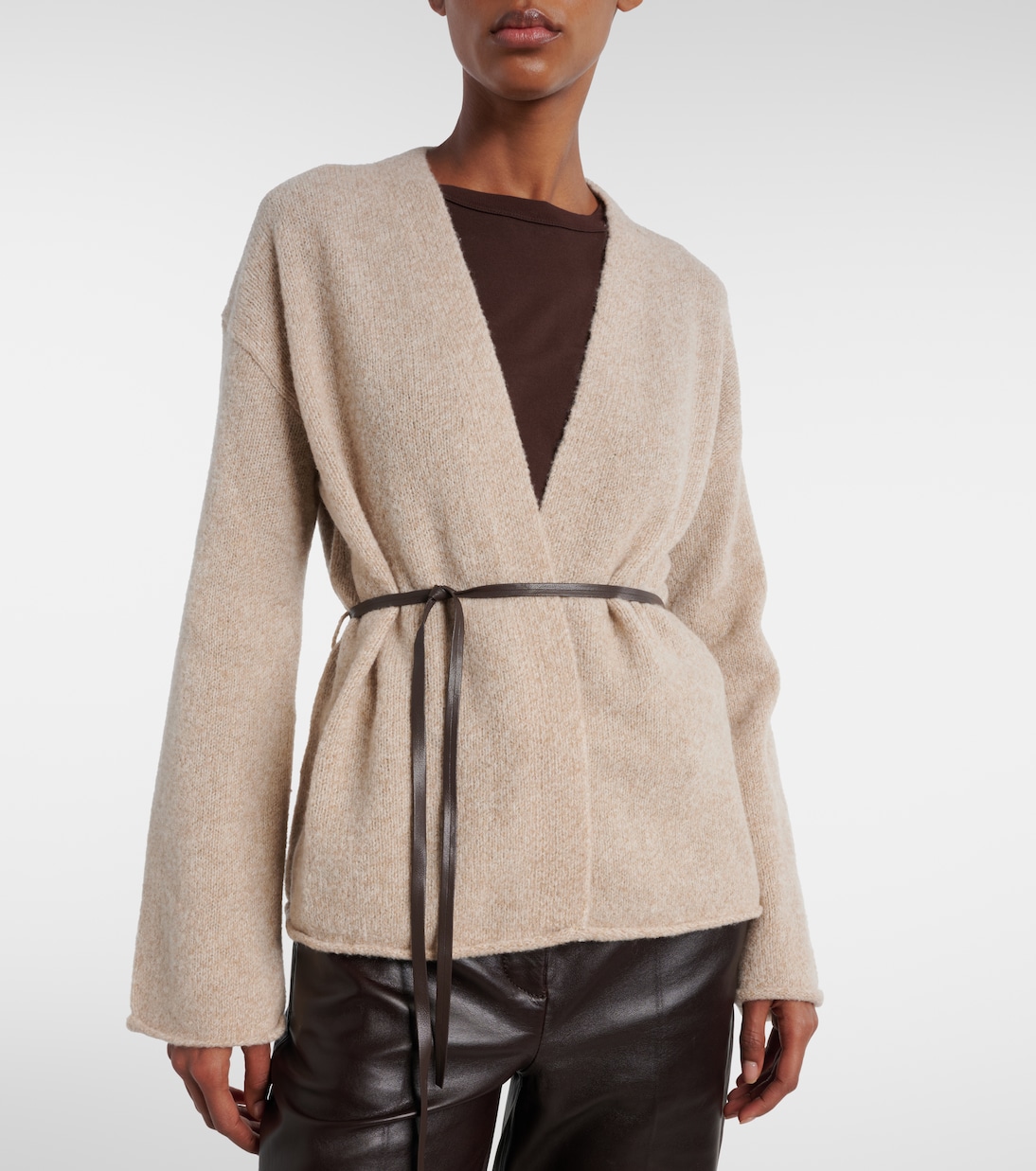 Alina wool-blend cardigan | Velvet