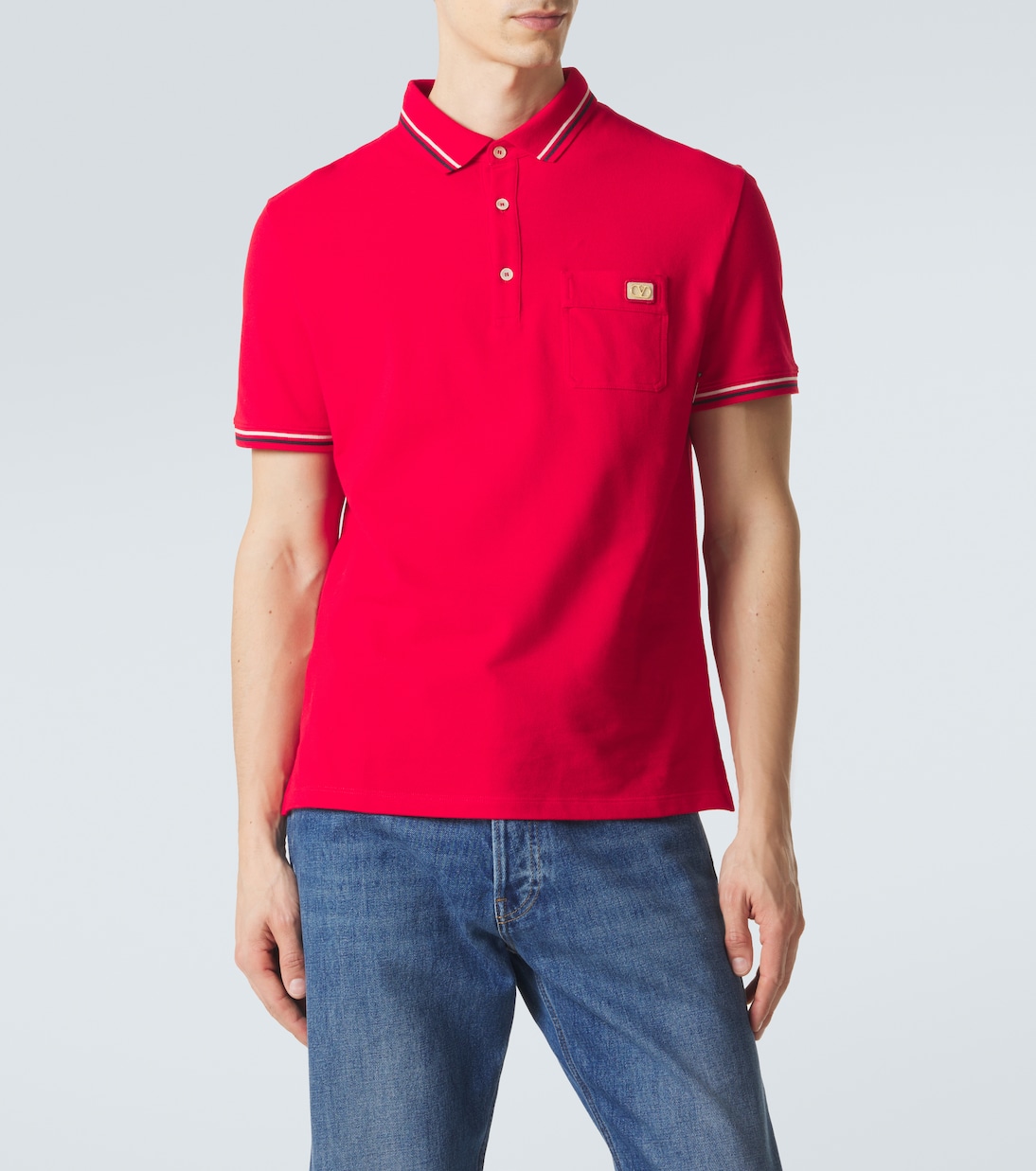Cotton piqué polo shirt | Valentino