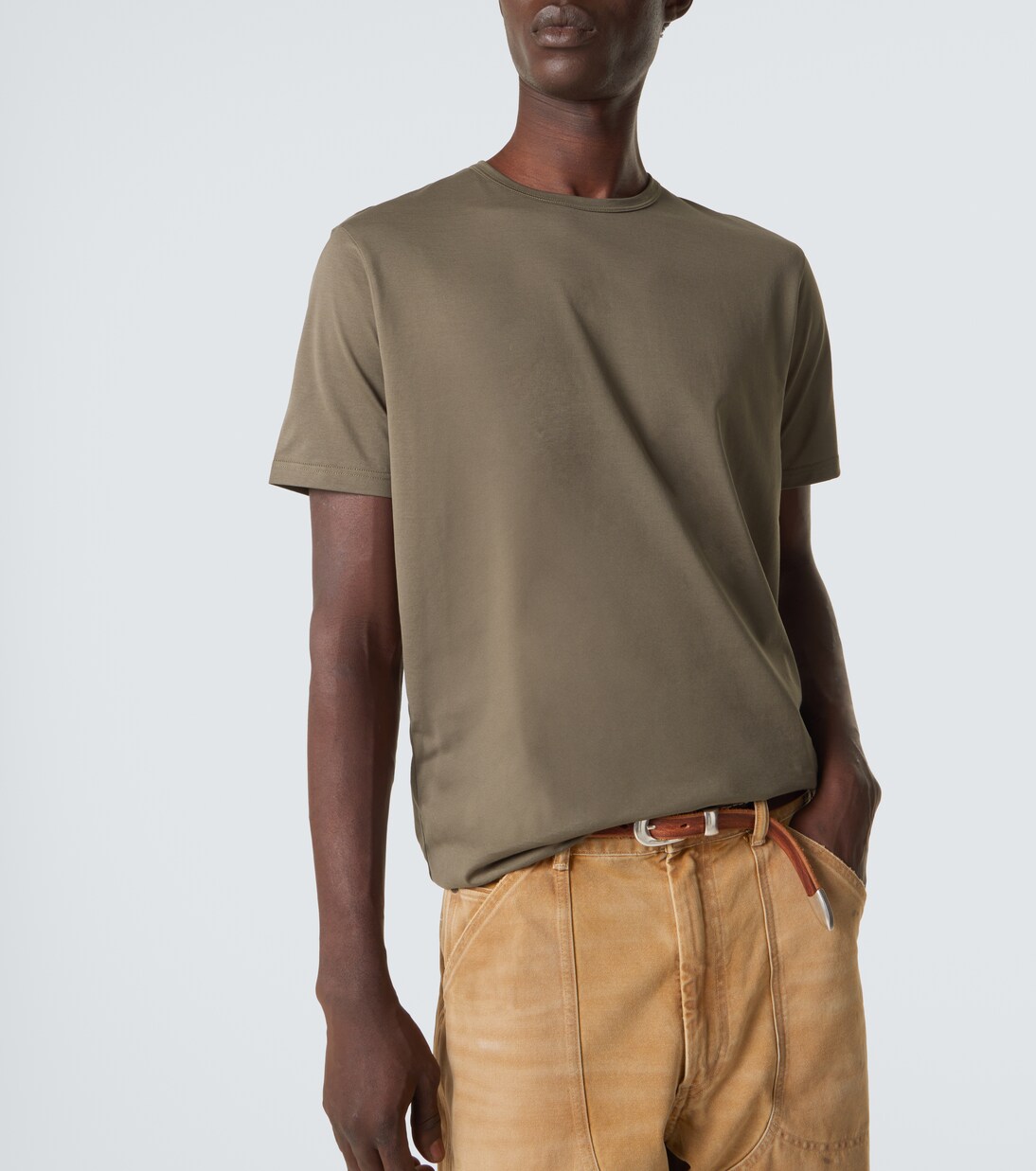Cotton jersey T-shirt | Sunspel