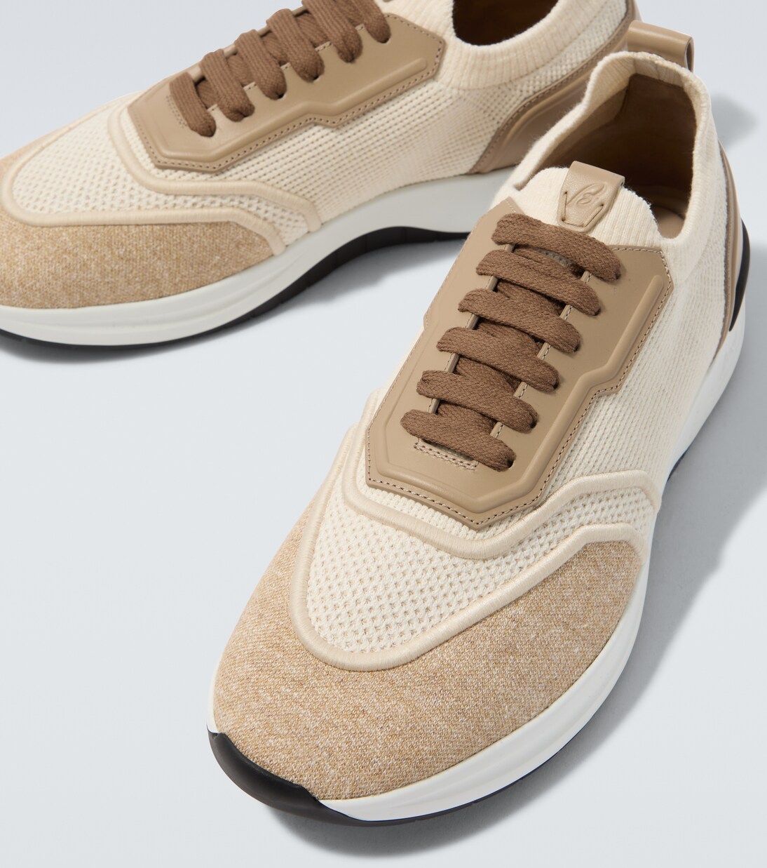 Sneakers mit Leder | Brioni