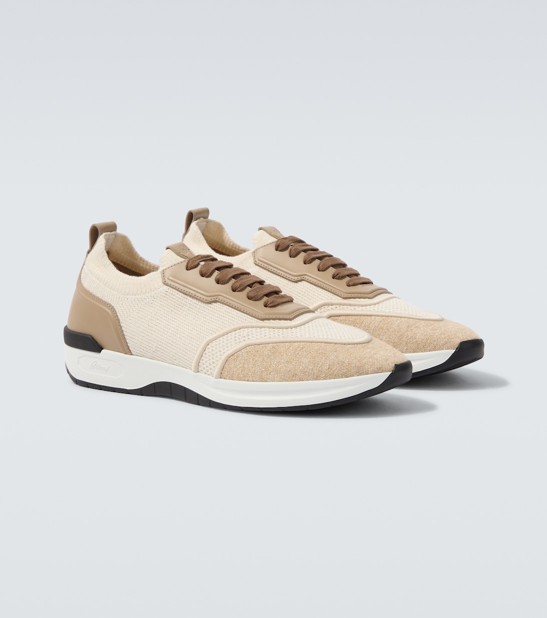 Sneakers mit Leder | Brioni