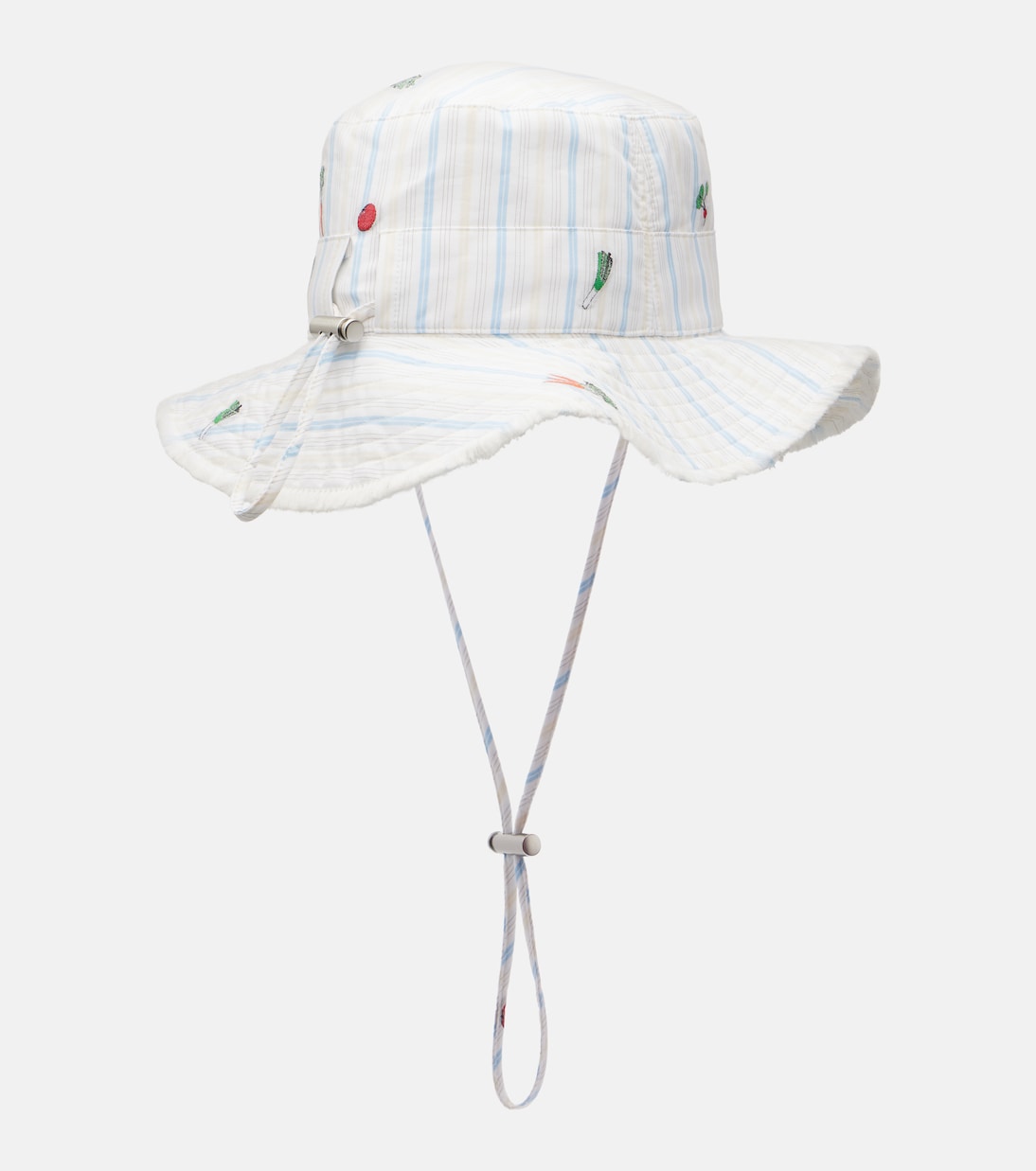 Le Bob Artichaut条纹棉质帆布渔夫帽 | Jacquemus