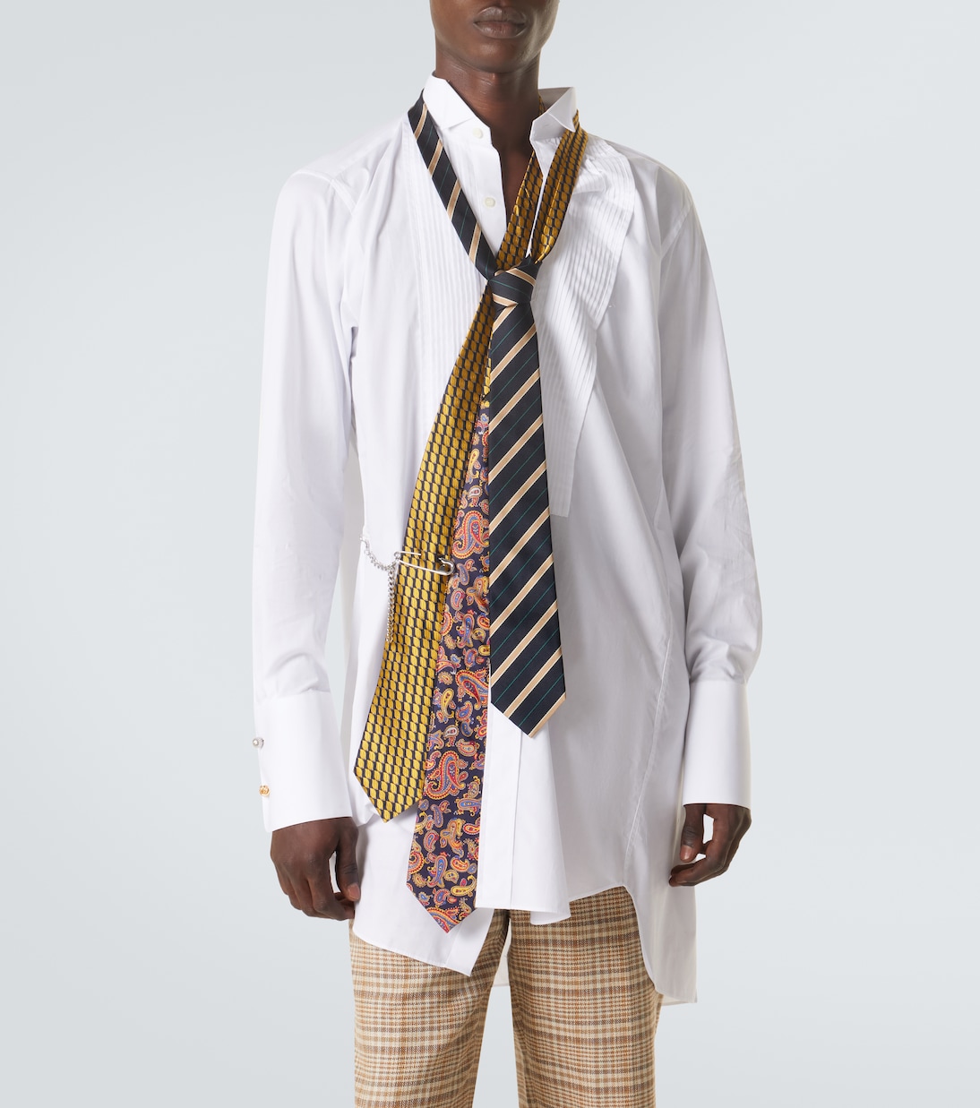 Chemise en coton et soie | Junya Watanabe