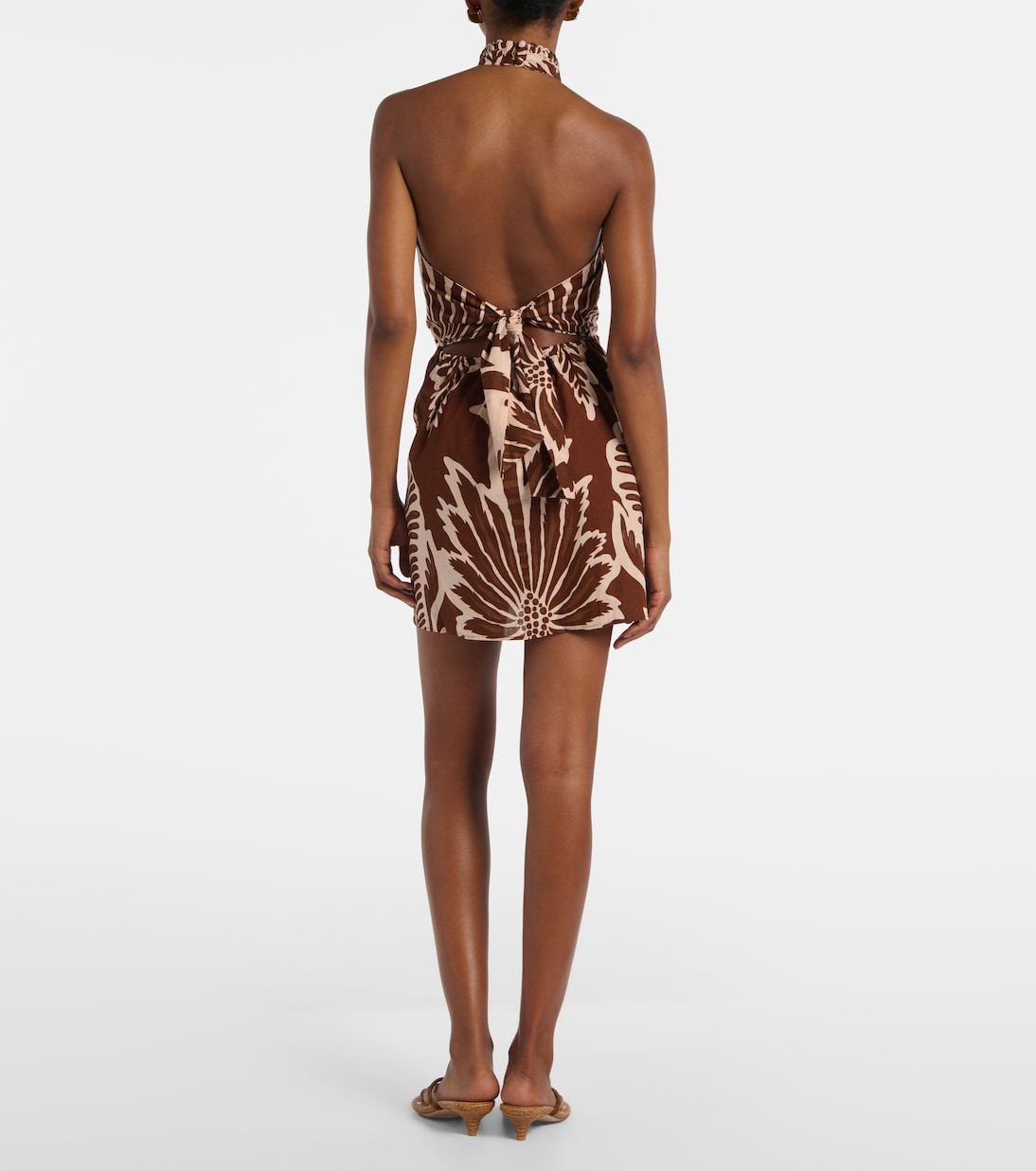 فستان قصير من القطن بطبعات Manon | Poupette St Barth