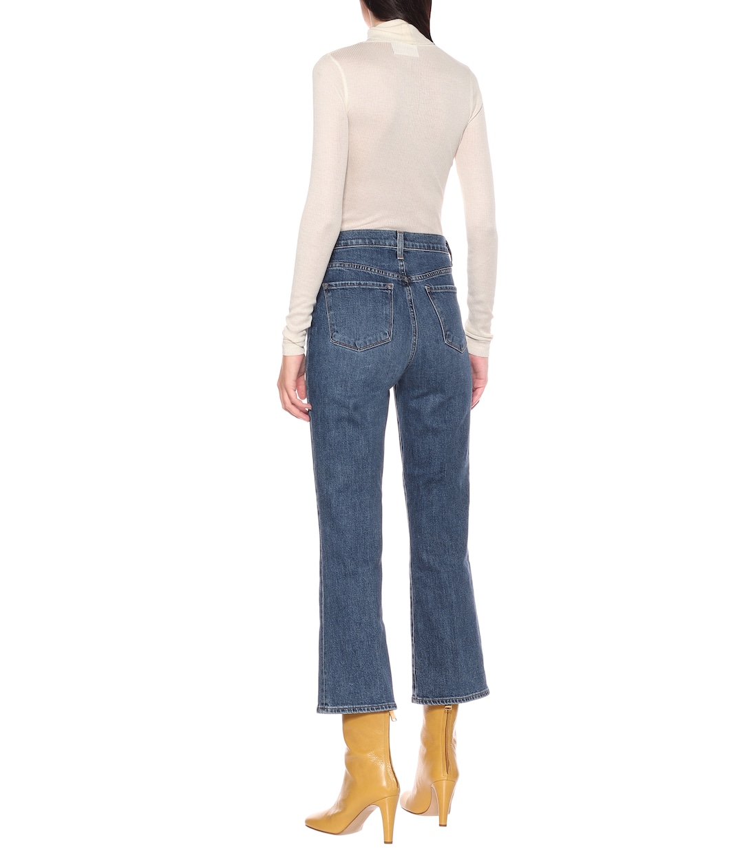 Jean flare Julia raccourci à taille haute | J Brand