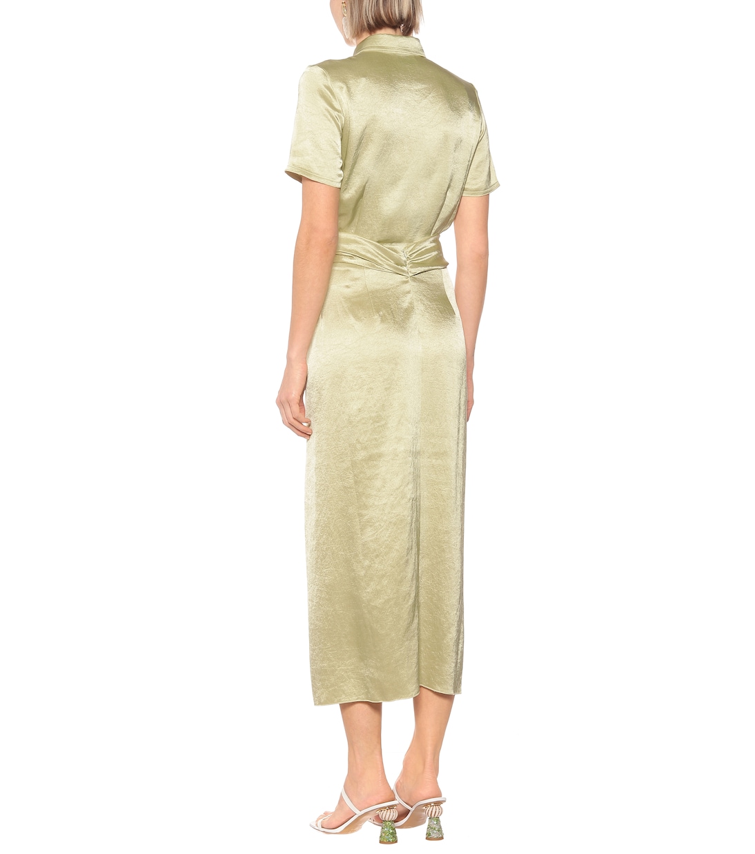 Samara hammered-satin skirt | Nanushka