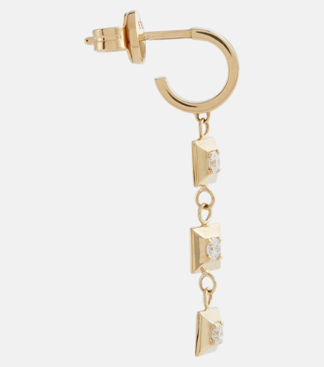 Boucle d’oreille unique Mini EÉRA en or 18 ct et diamants | Eéra