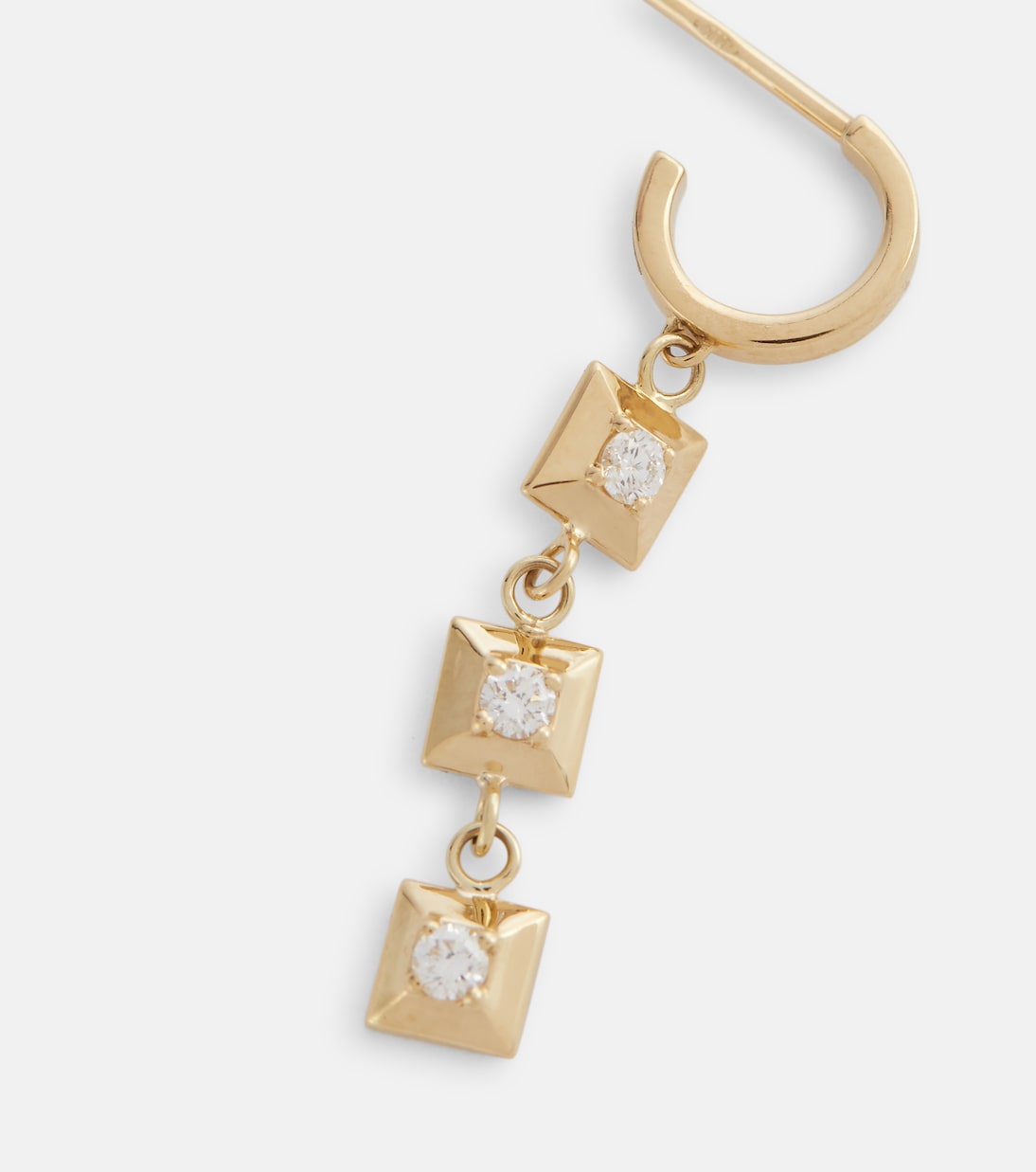 Boucle d’oreille unique Mini EÉRA en or 18 ct et diamants | Eéra