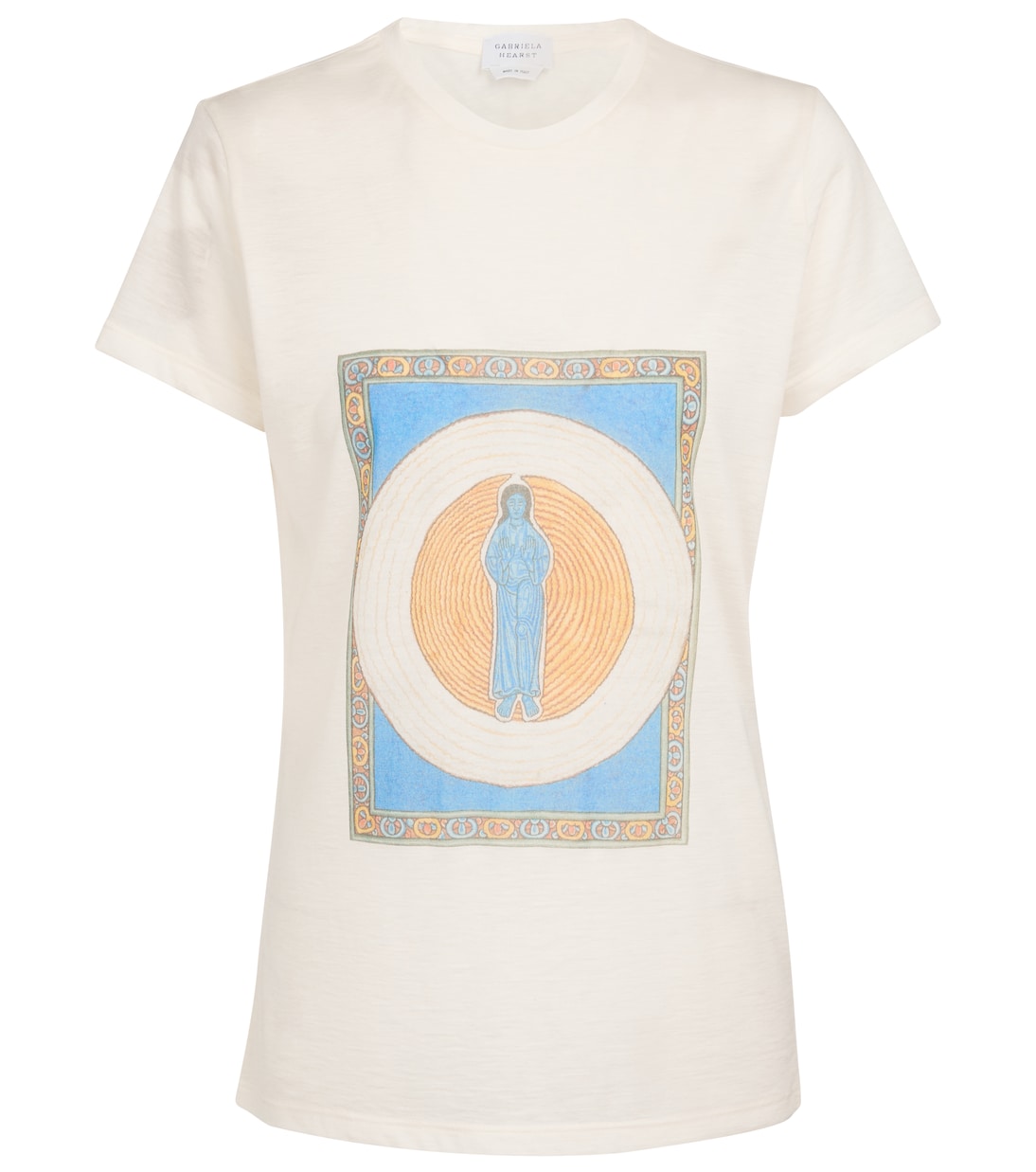 T-shirt Guibert in cashmere con stampa | Gabriela Hearst