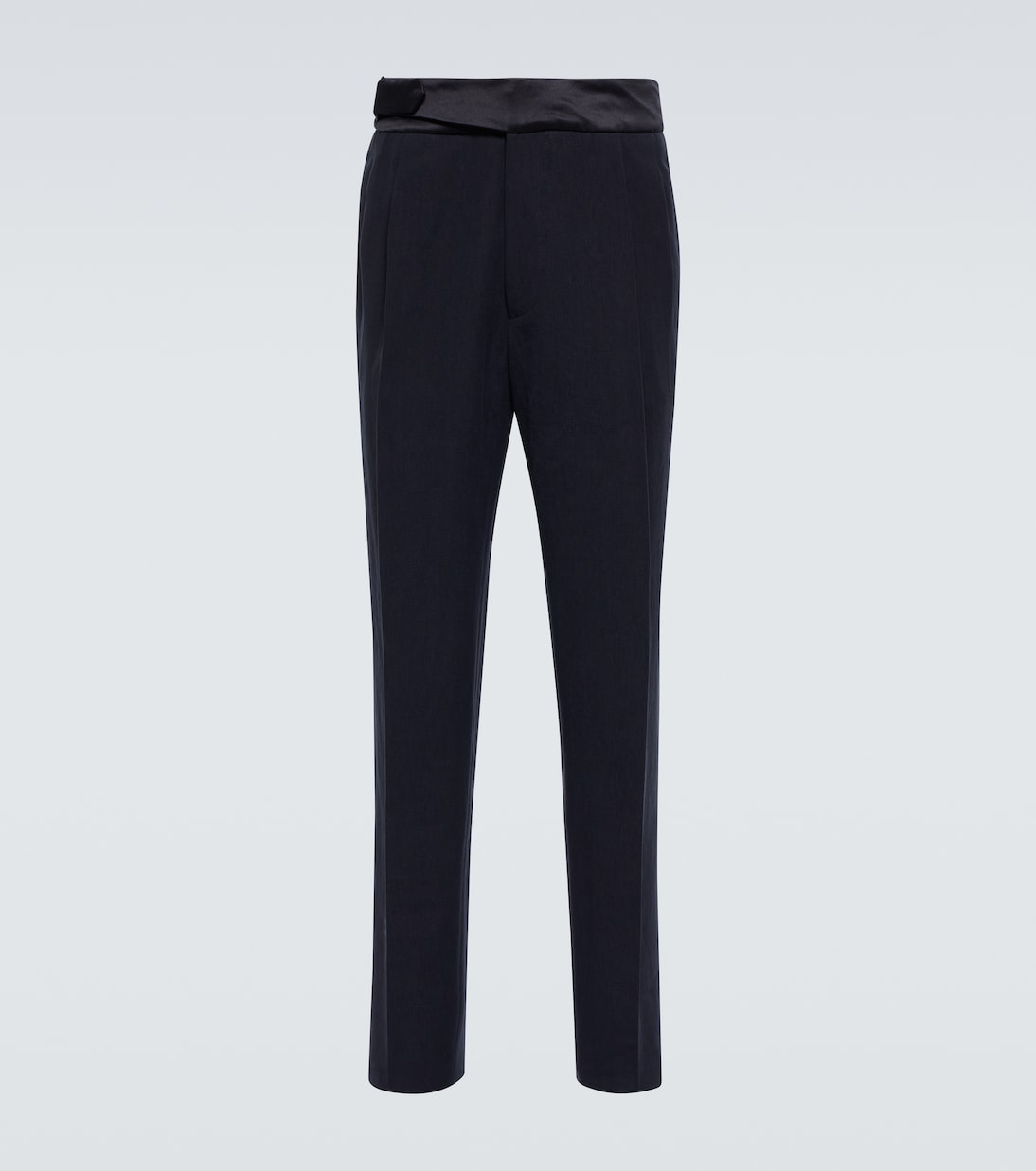 Pantalones de lino de ajuste slim | Giorgio Armani