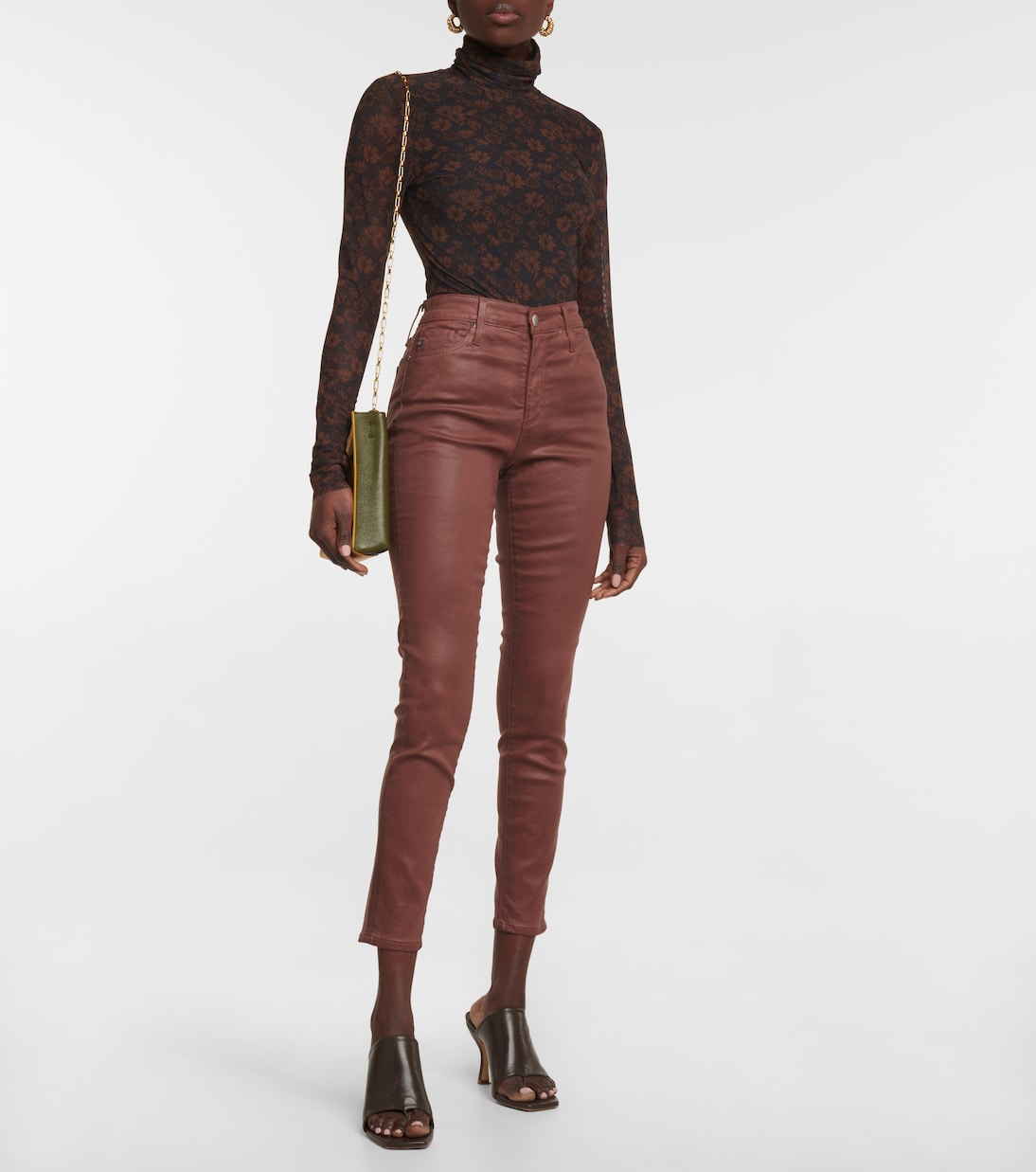 Jeans skinny Farrah a vita alta | AG Jeans