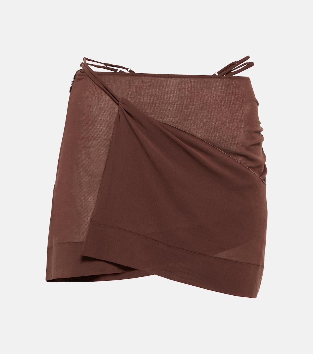 Asymmetric wrap miniskirt | Nensi Dojaka