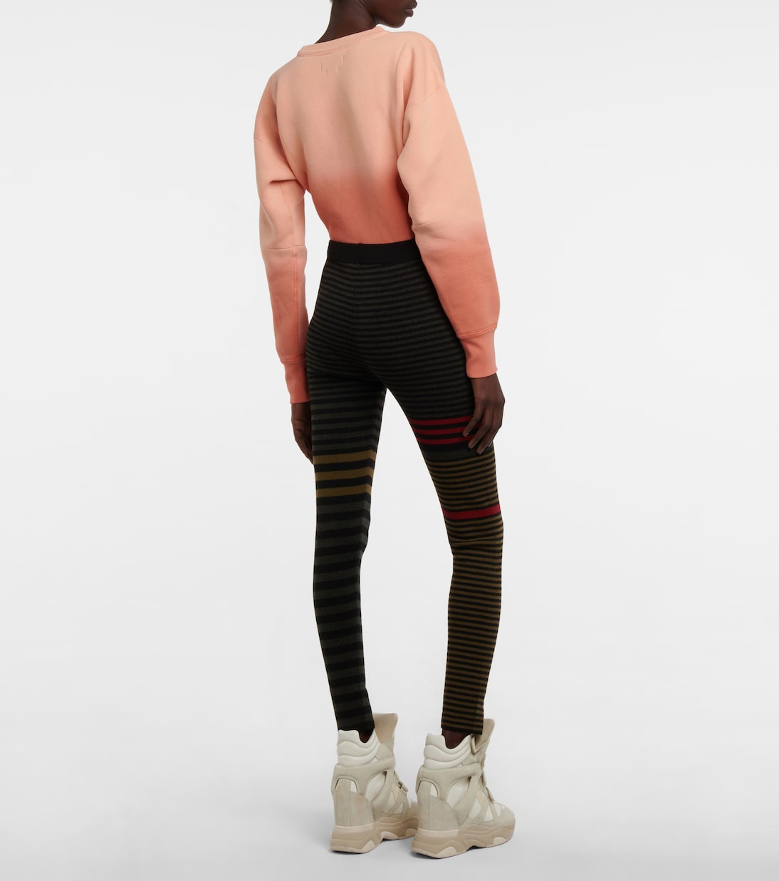 Leggings Jamy de lana virgen a rayas | Marant Etoile