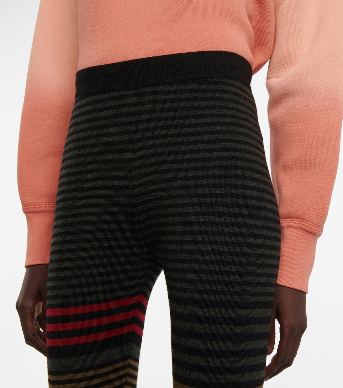 Leggings Jamy de lana virgen a rayas | Marant Etoile