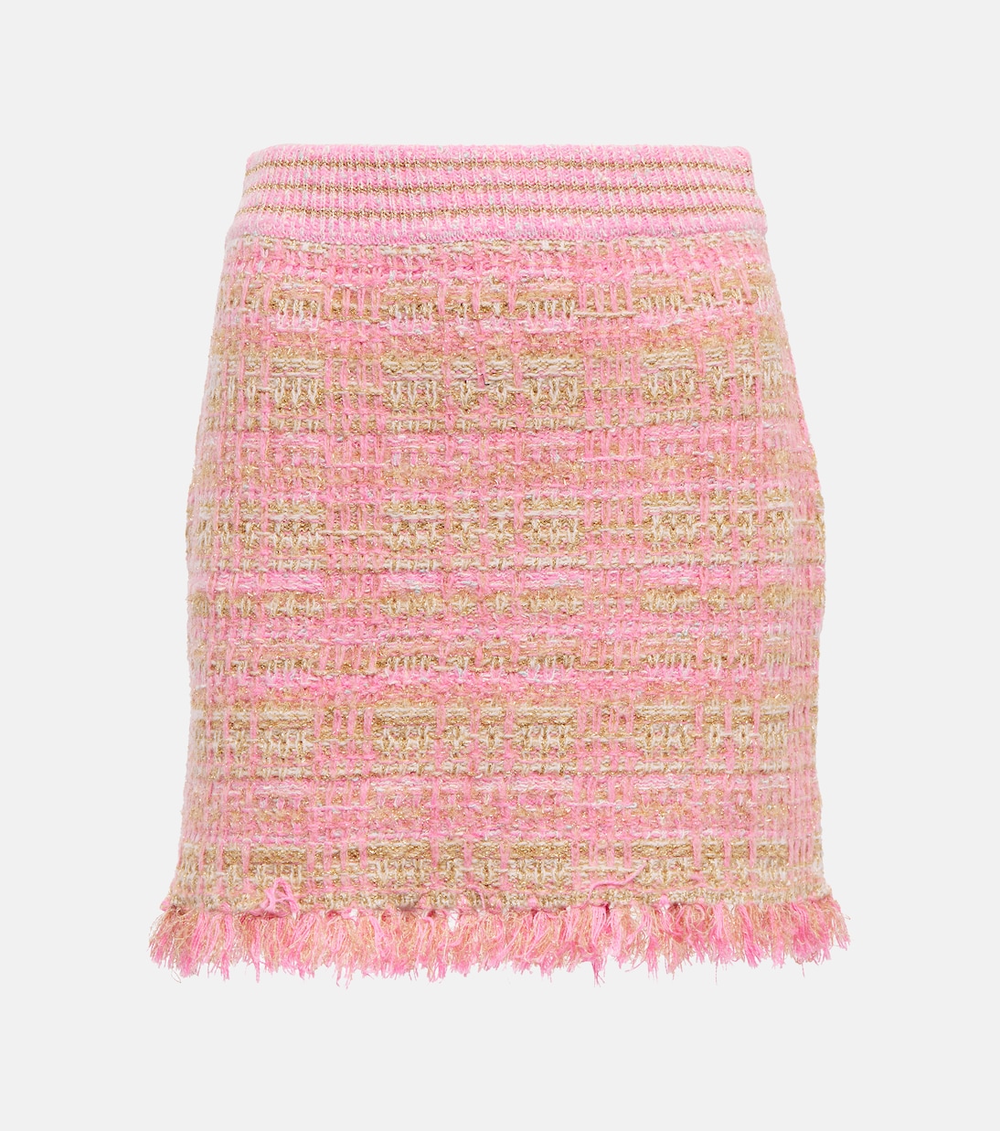 Balsam tweed miniskirt | LoveShackFancy
