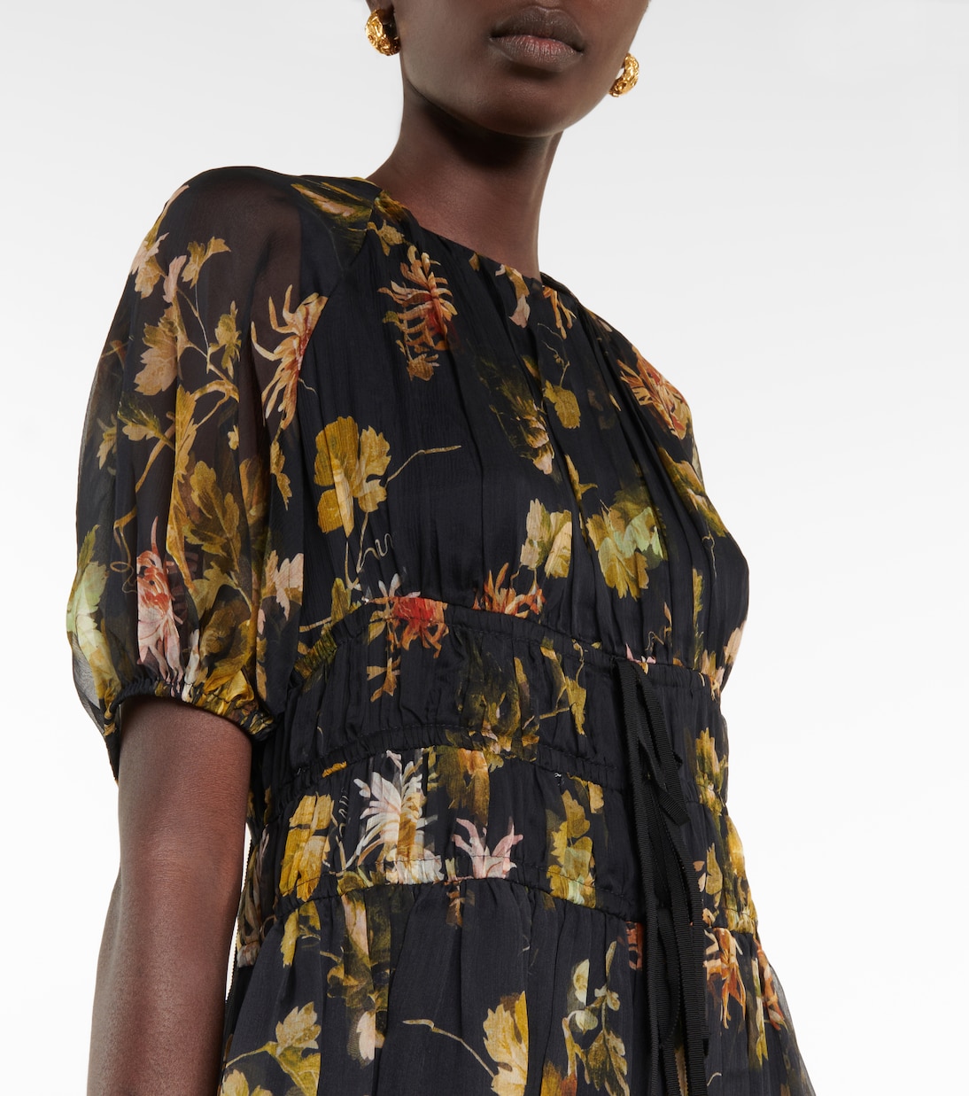 Robe Cassia aus Seiden-Voile | Erdem