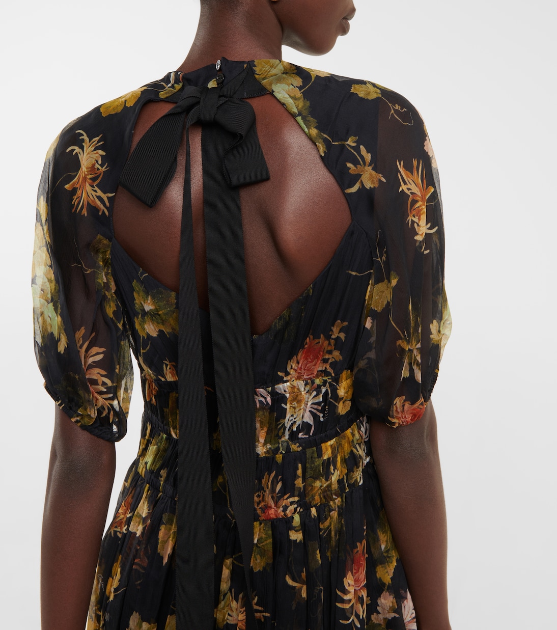 Robe Cassia aus Seiden-Voile | Erdem
