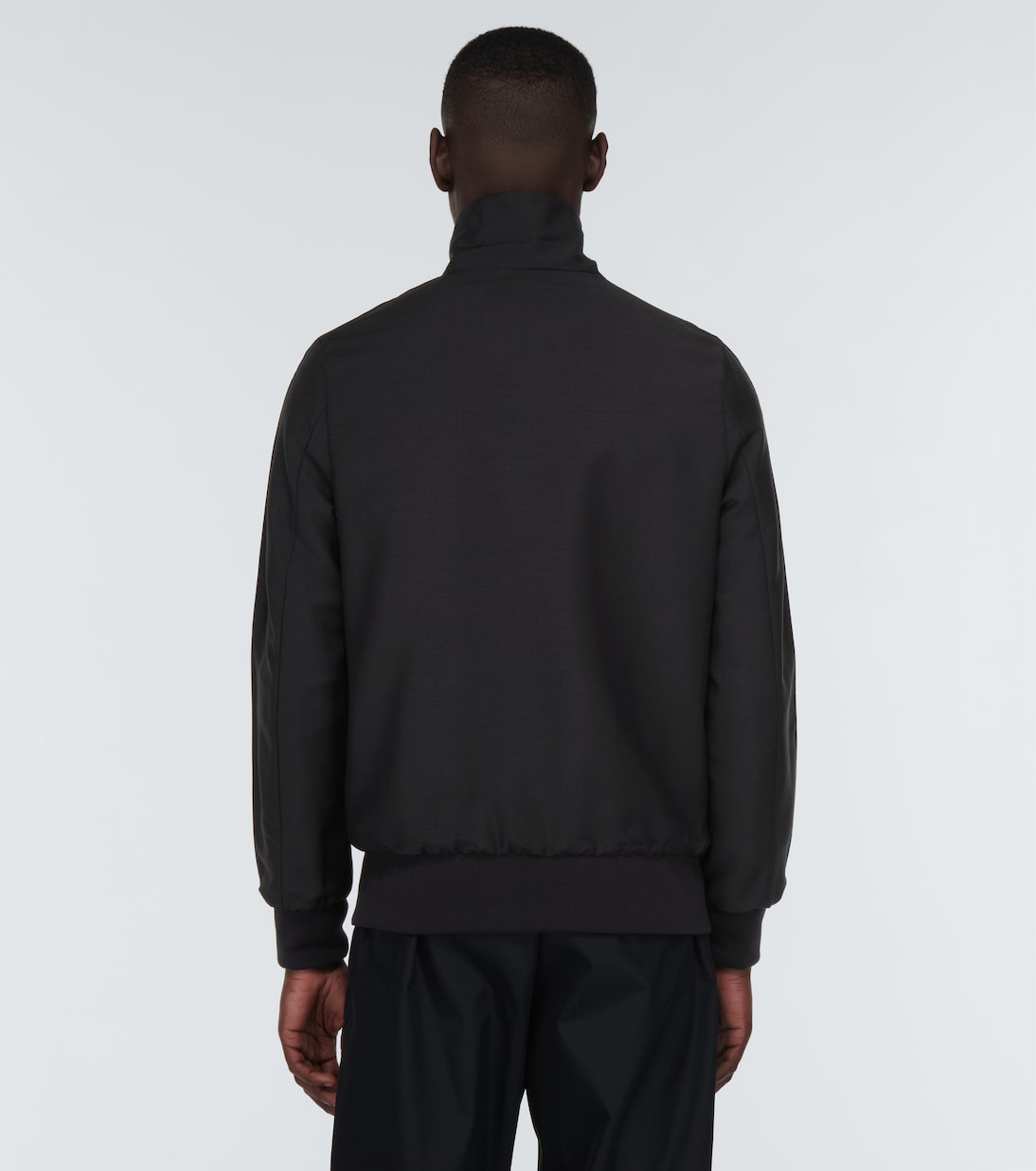 Giacca blouson in misto mohair e lana | Prada