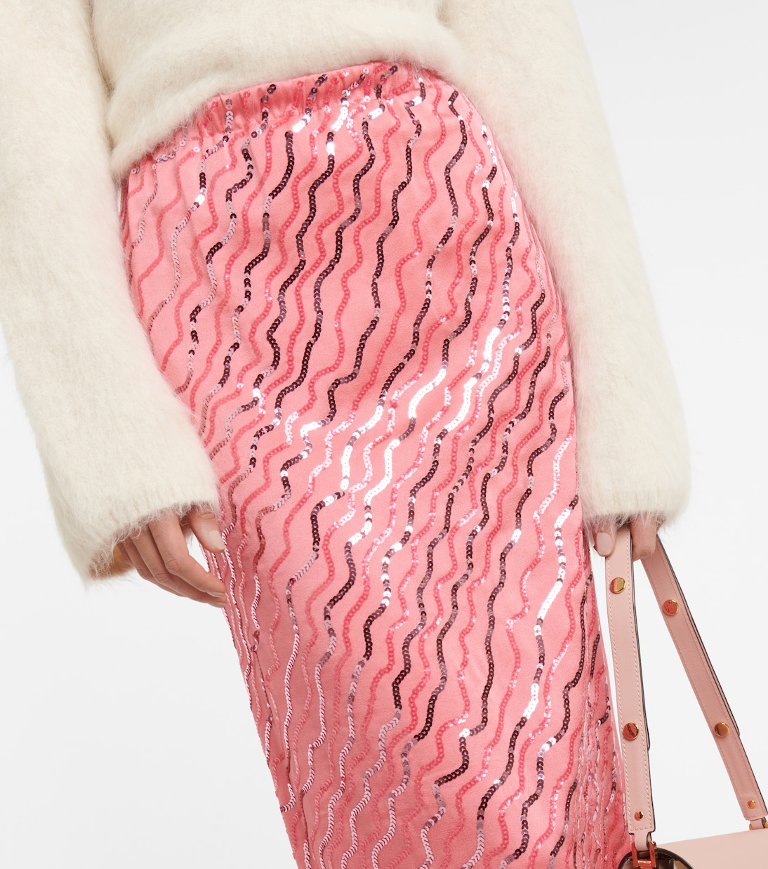 Falda midi con lentejuelas | Marni