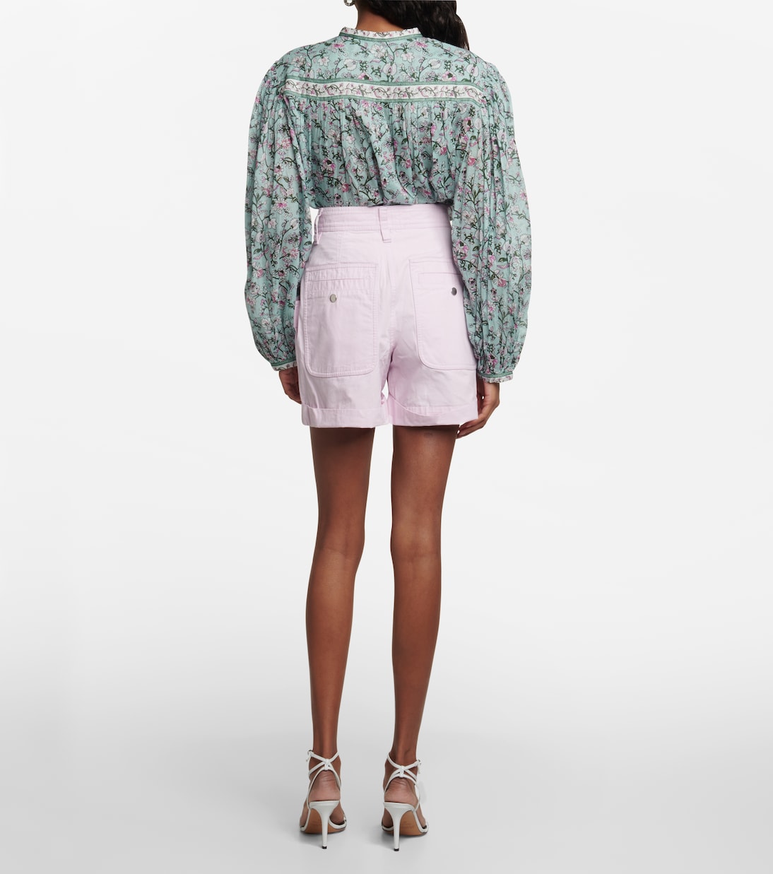 Shorts Rachel a vita alta in cotone | Marant Etoile
